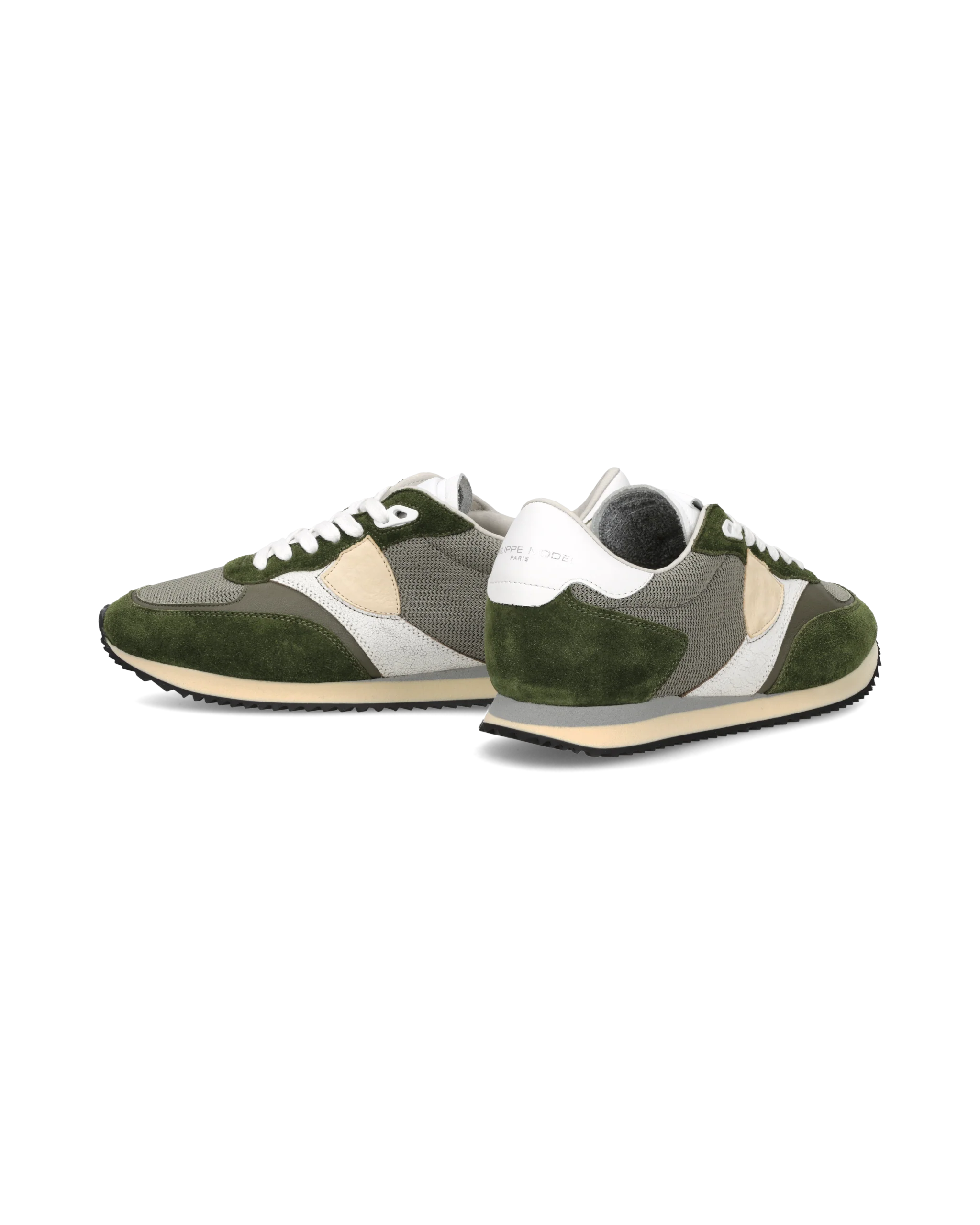 Sneakers Blville Men, Military Green White - Image 6