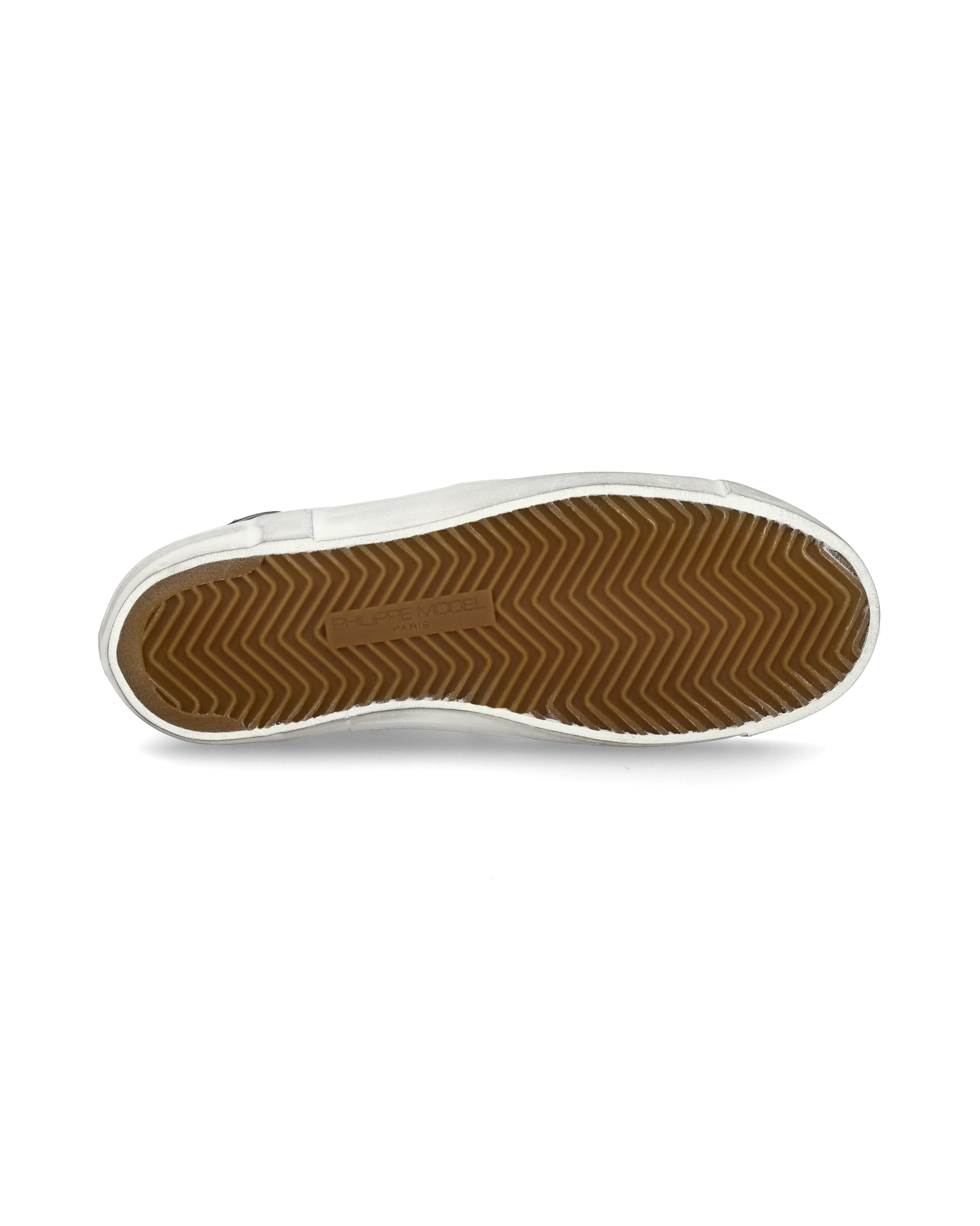 Women's Prsx Low-Top Sneakers in Leather, White Black - Image 5