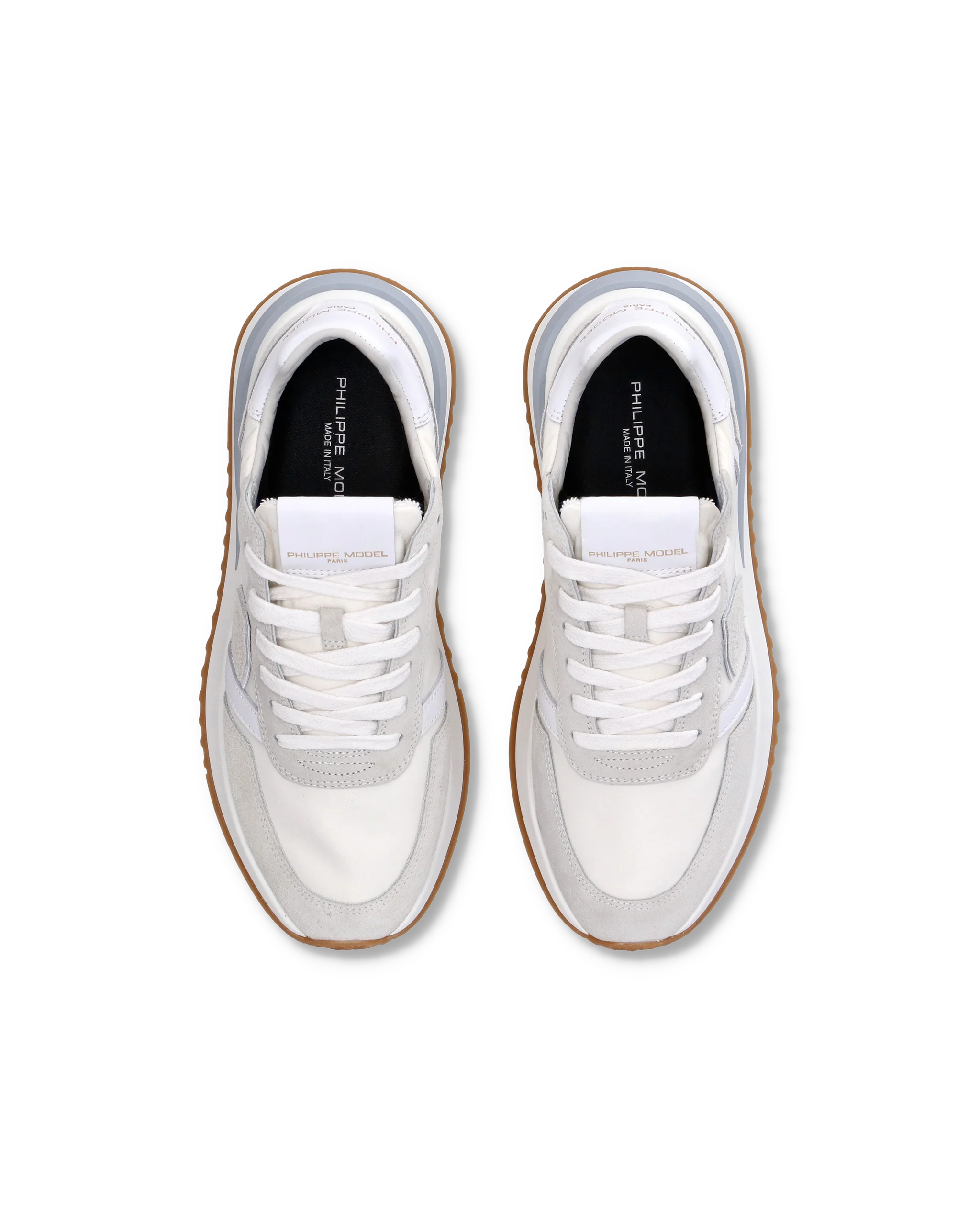 Women's Tropez 2.1 Low-Top Sneakers in Nylon And Leather, White - Image 4