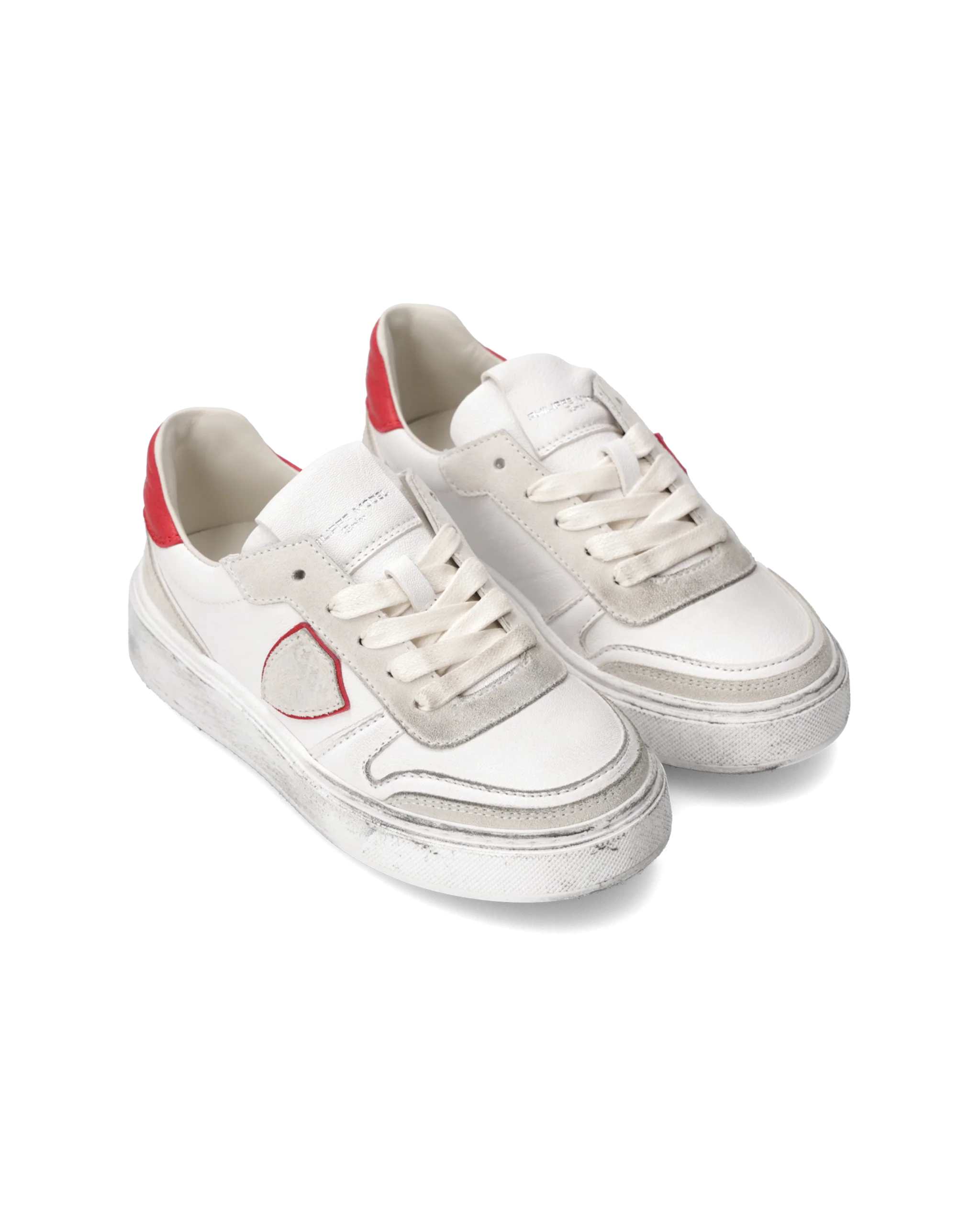 Sneakers Nice Tennis Kids, White Red - Image 2