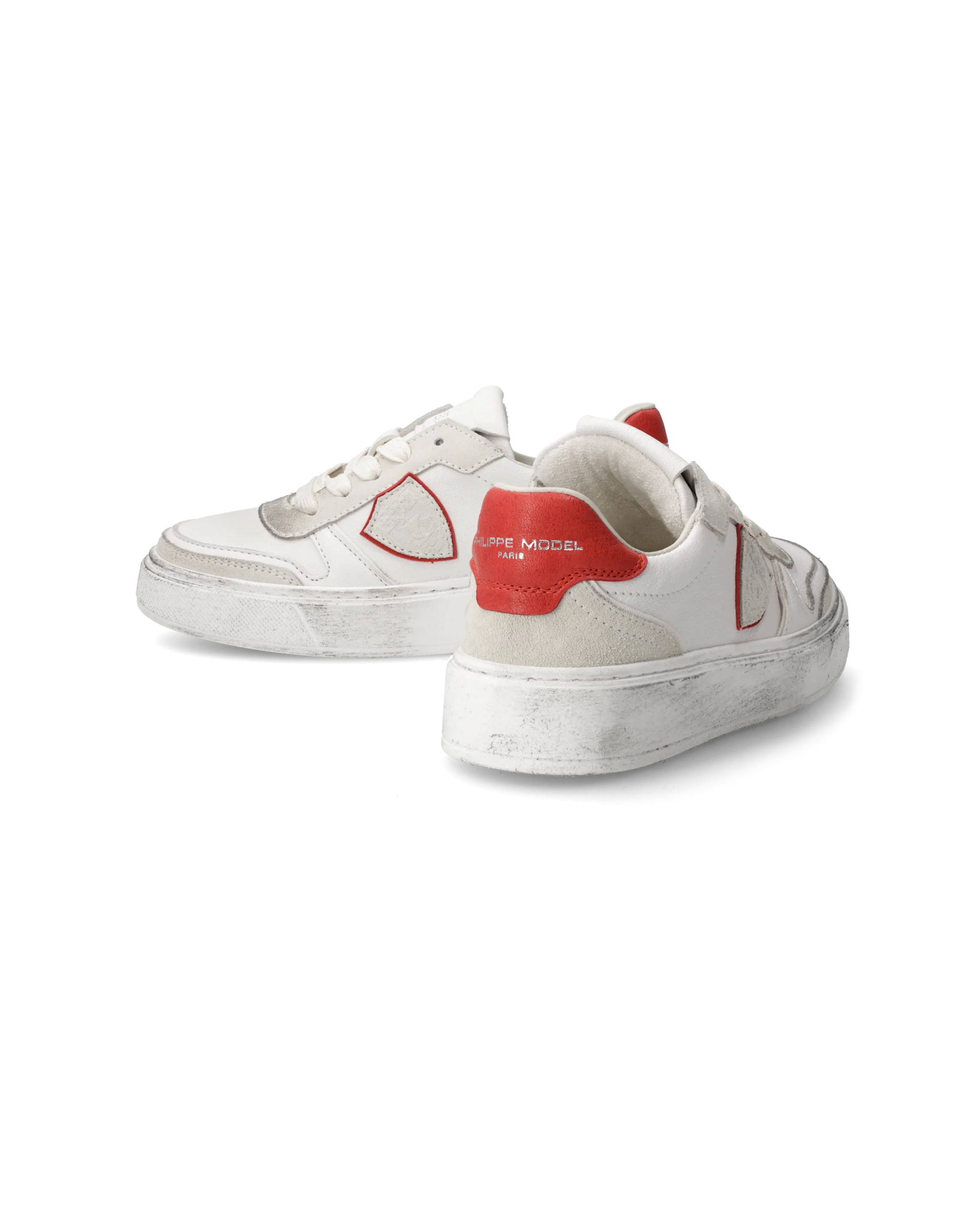 Sneakers Nice Tennis Kids, White Red - Image 6