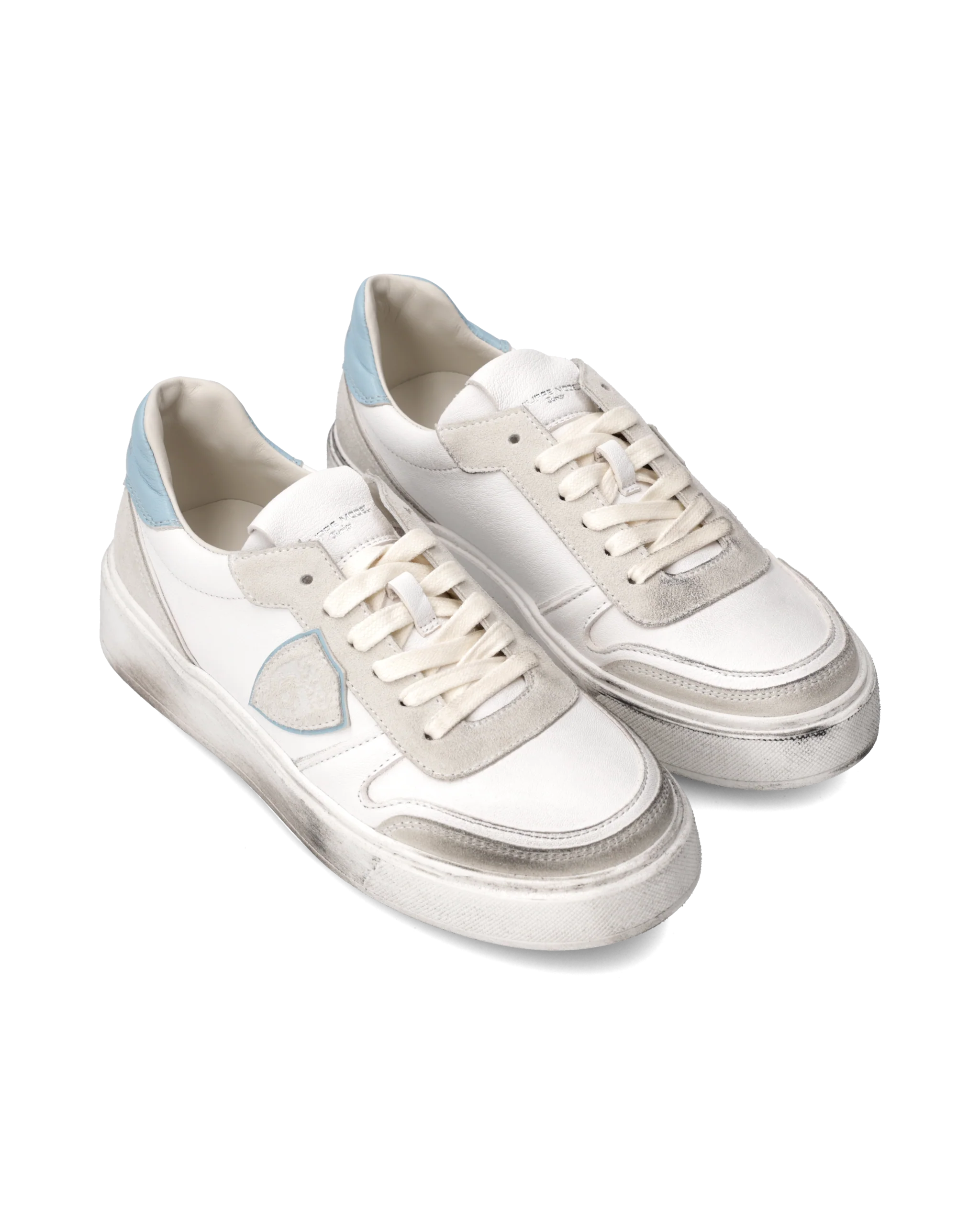 Sneakers Nice Tennis Junior, White Turquoise - Image 2