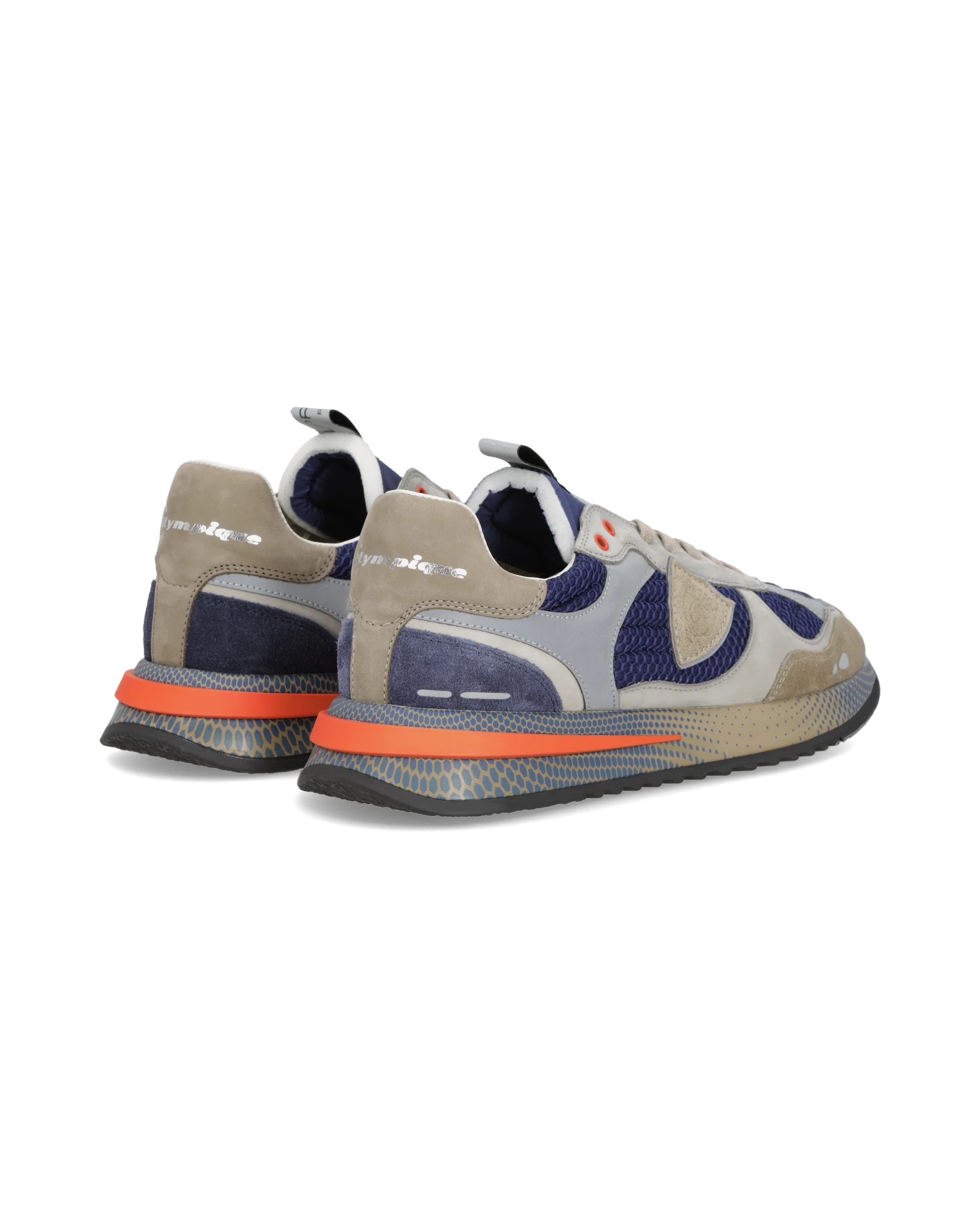 Sneakers Olympique Running Men, Grey Blue - Image 3