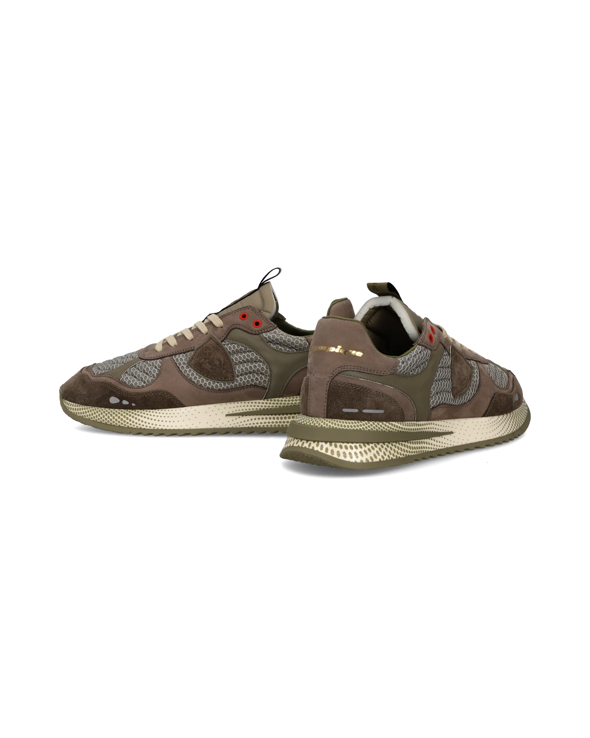 Sneakers Olympique Running Men, Mud Military Green - Image 6