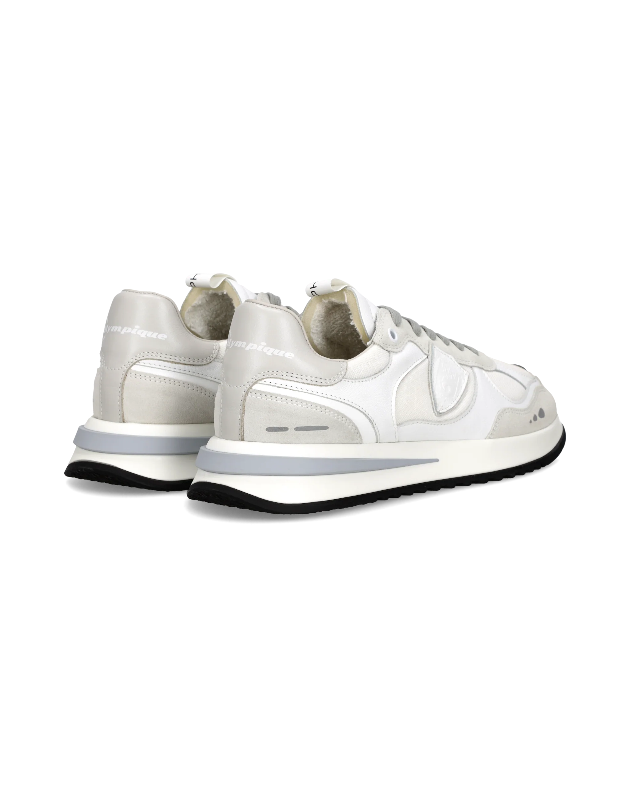 Sneaker Olympique Men, White Grey - Image 3