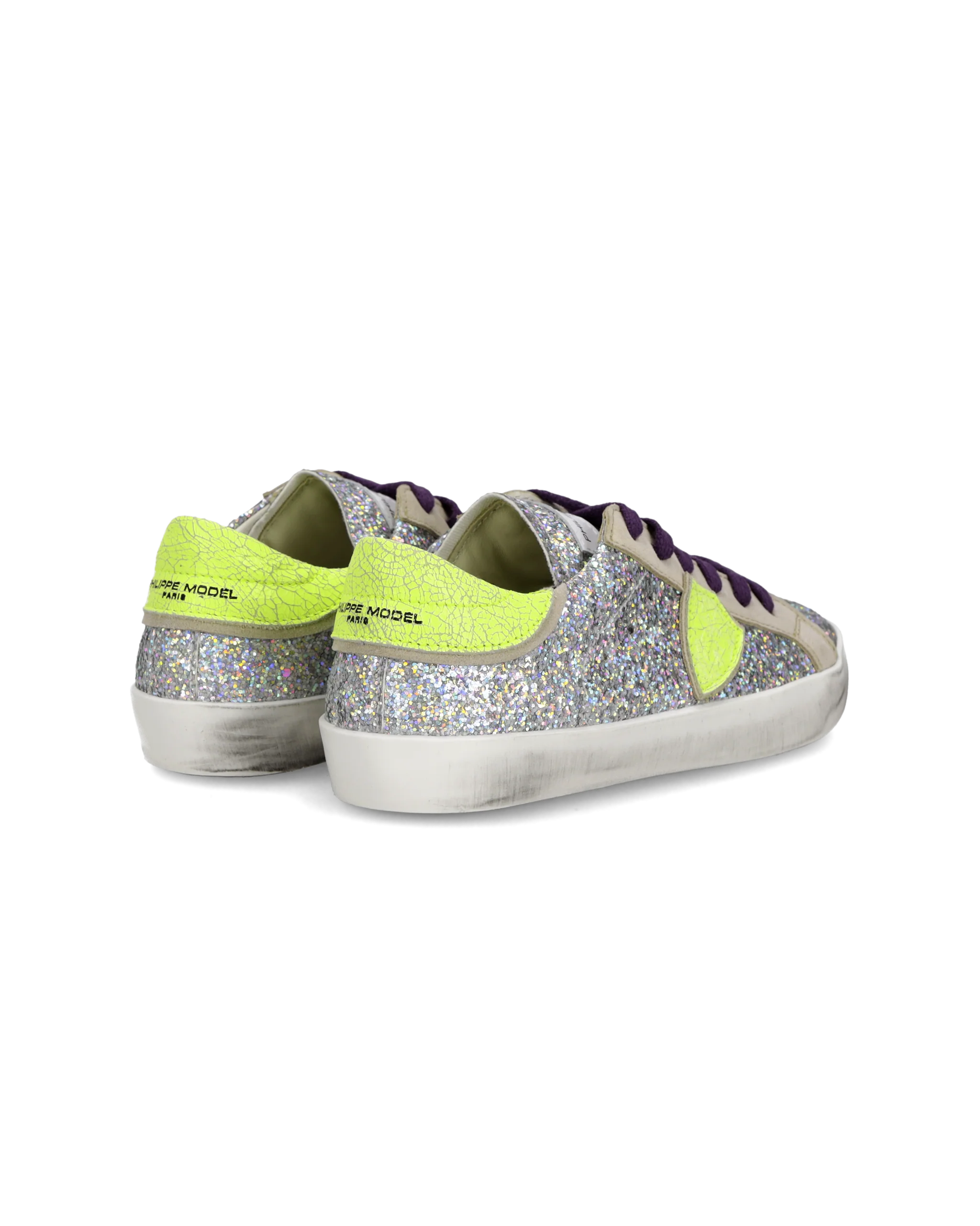 Sneakers Prsx Kids, Silver Neon - Image 3