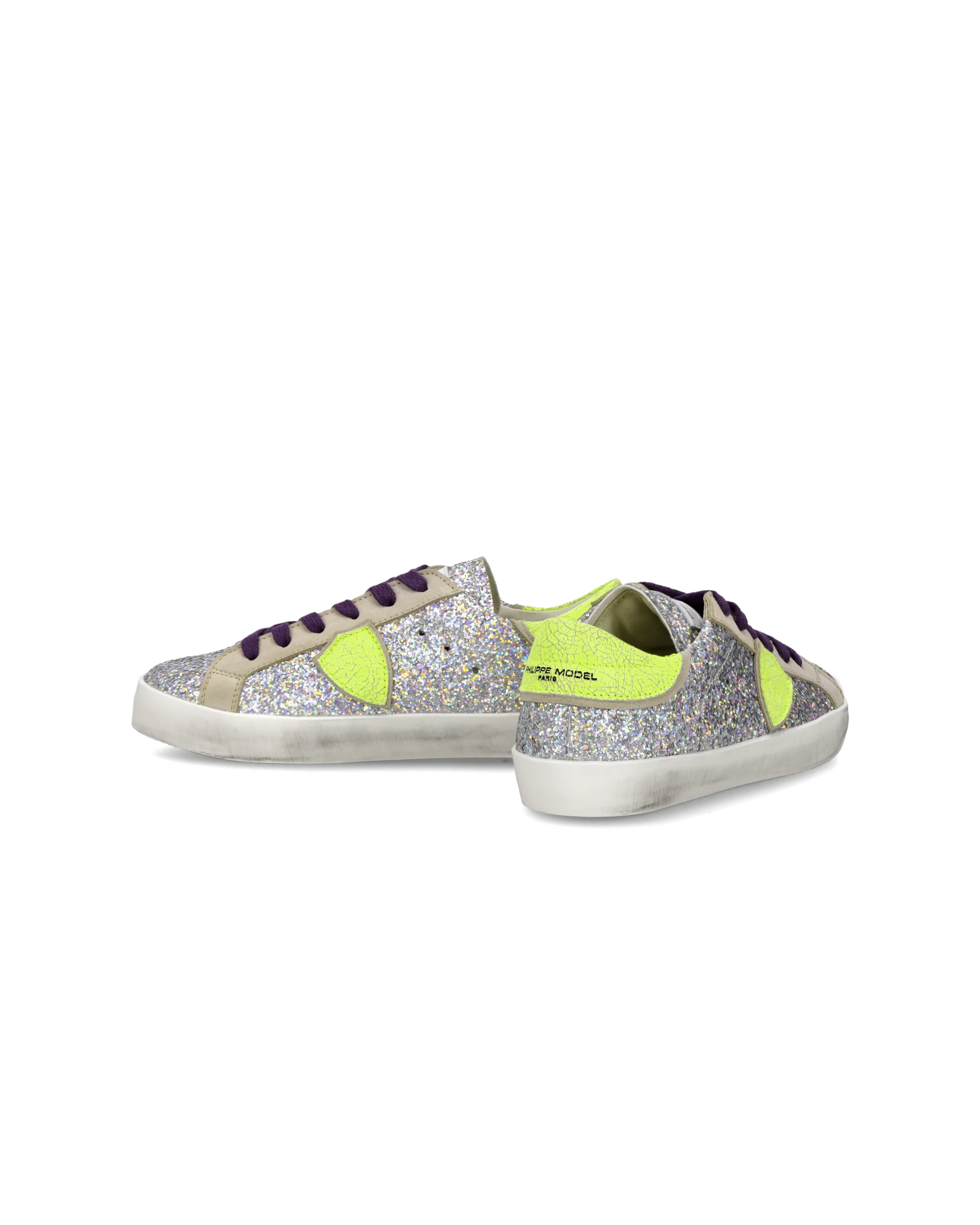 Sneakers Prsx Kids, Silver Neon - Image 6