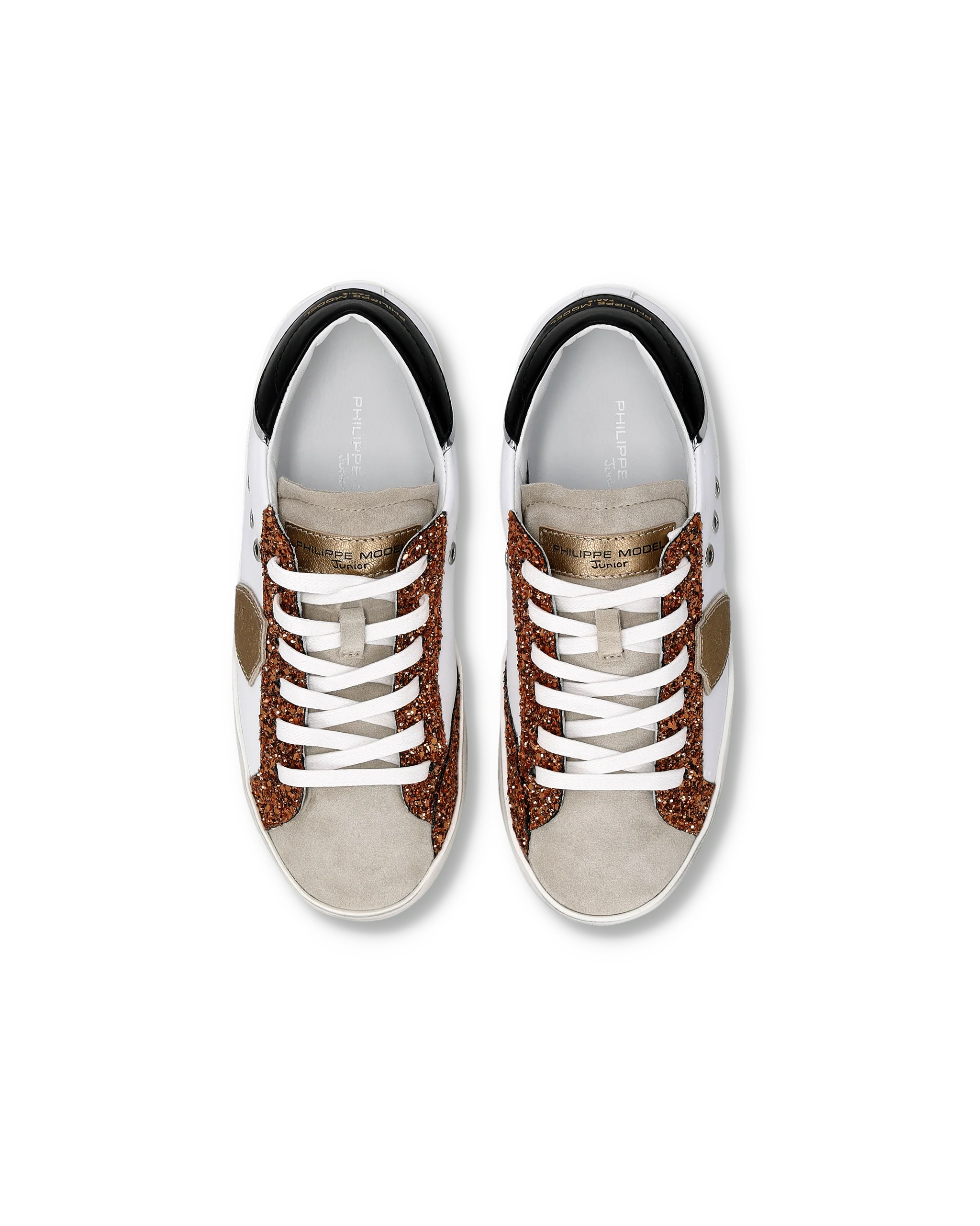 Sneaker Prsx Kids, White Cognac - Image 4