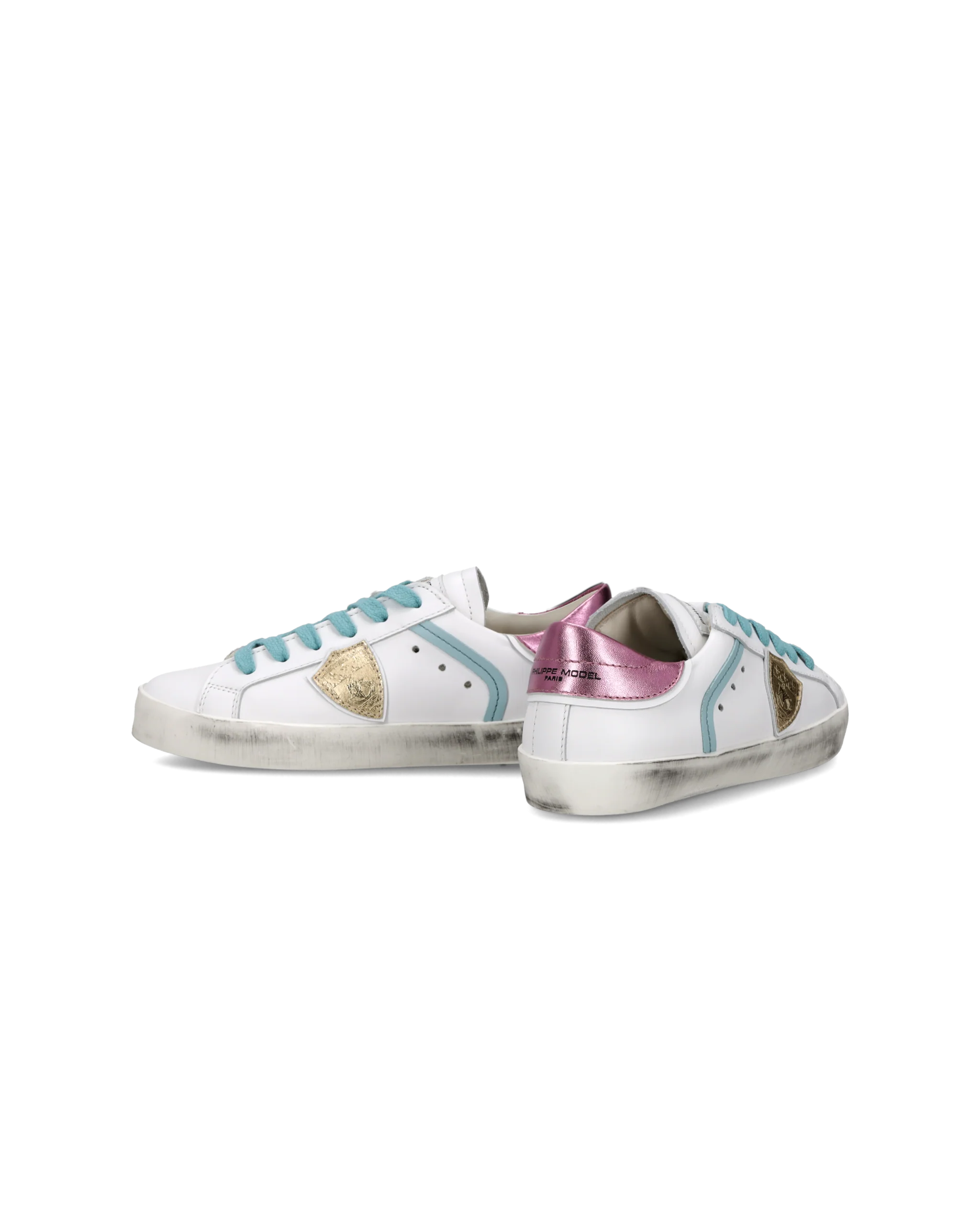Sneaker Prsx Kids, White Pink Light Blue - Image 6