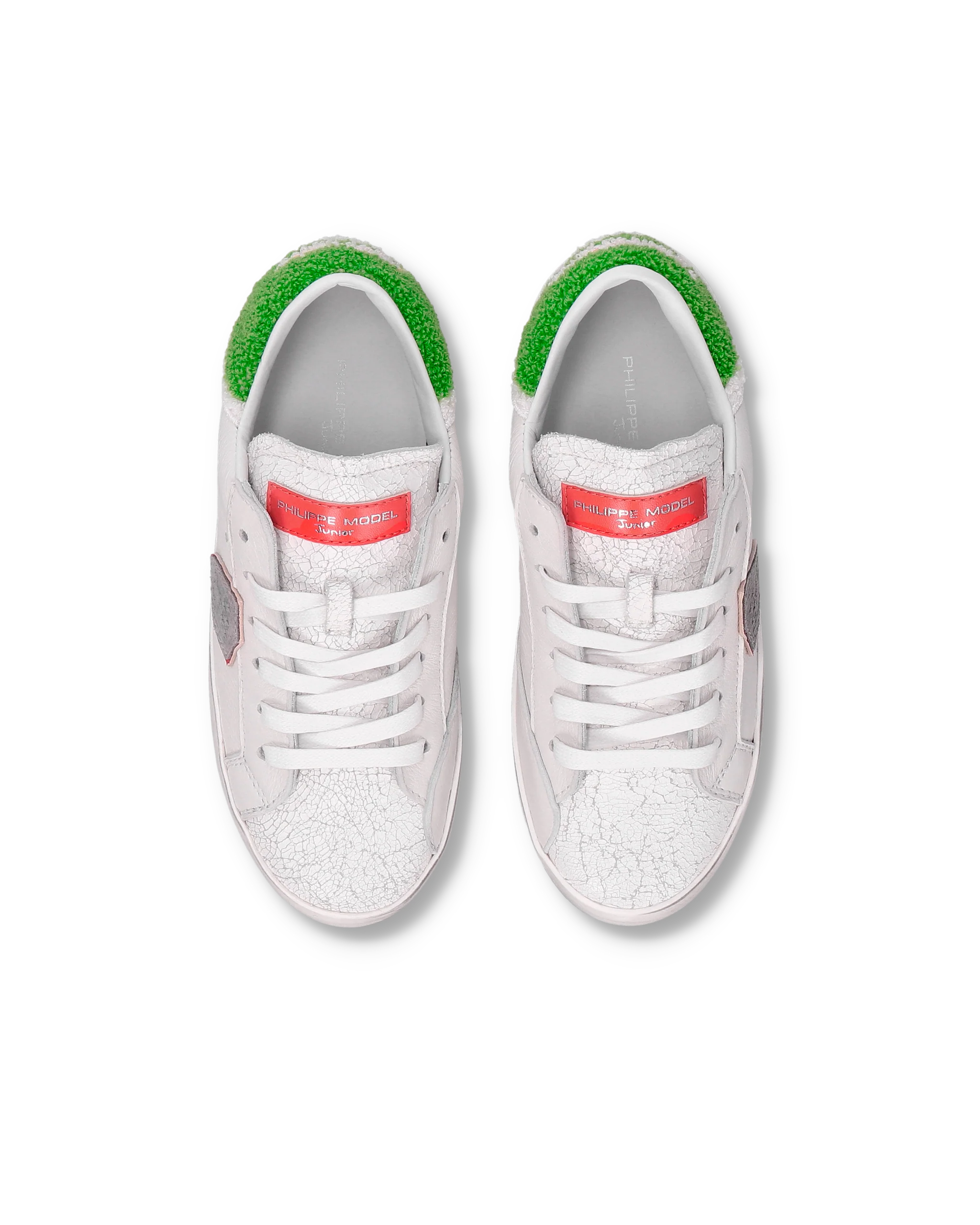 Sneakers Prsx Kids, White Green - Image 4