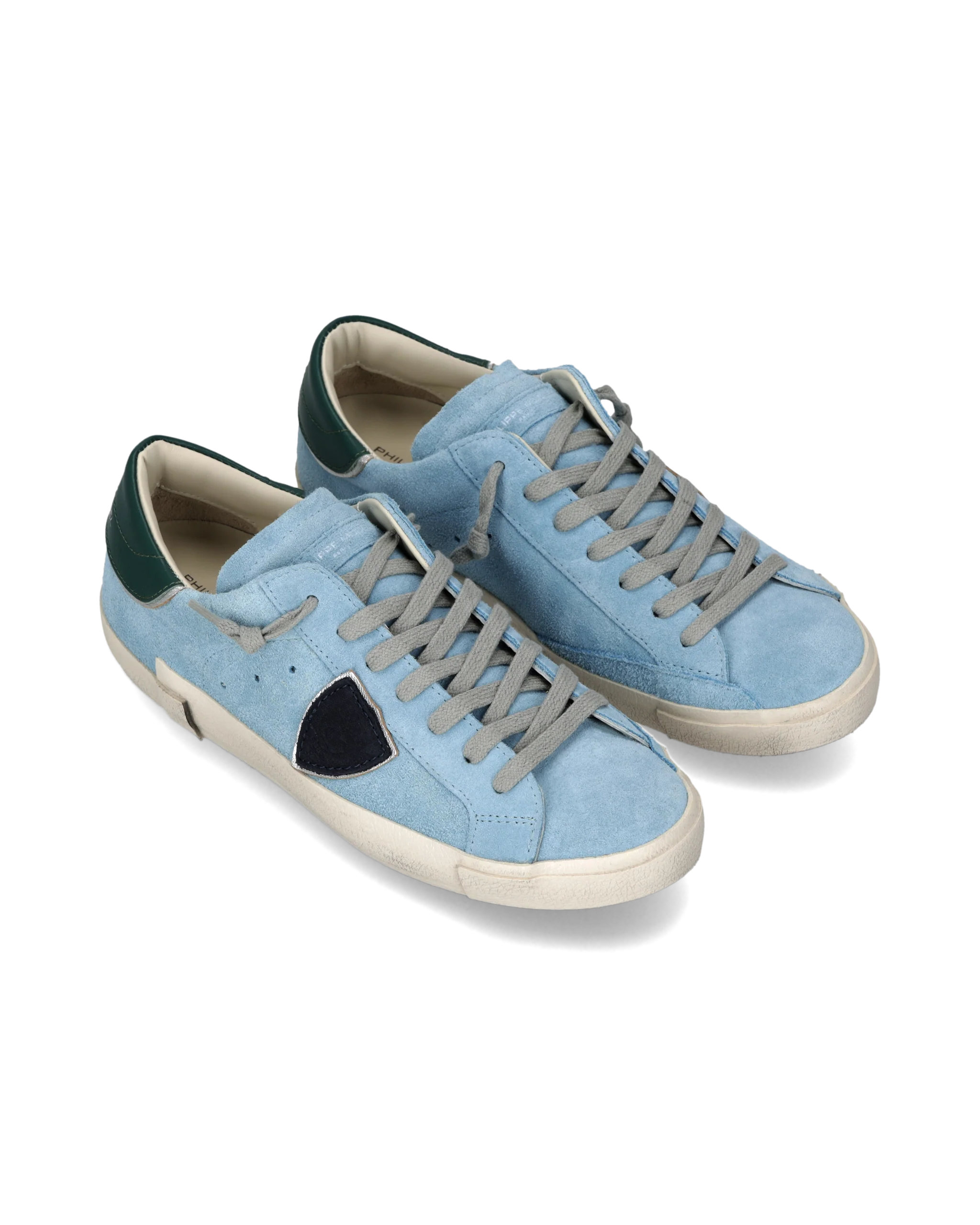 Sneakers Prsx Men, Light Blue Dark Green - Image 2