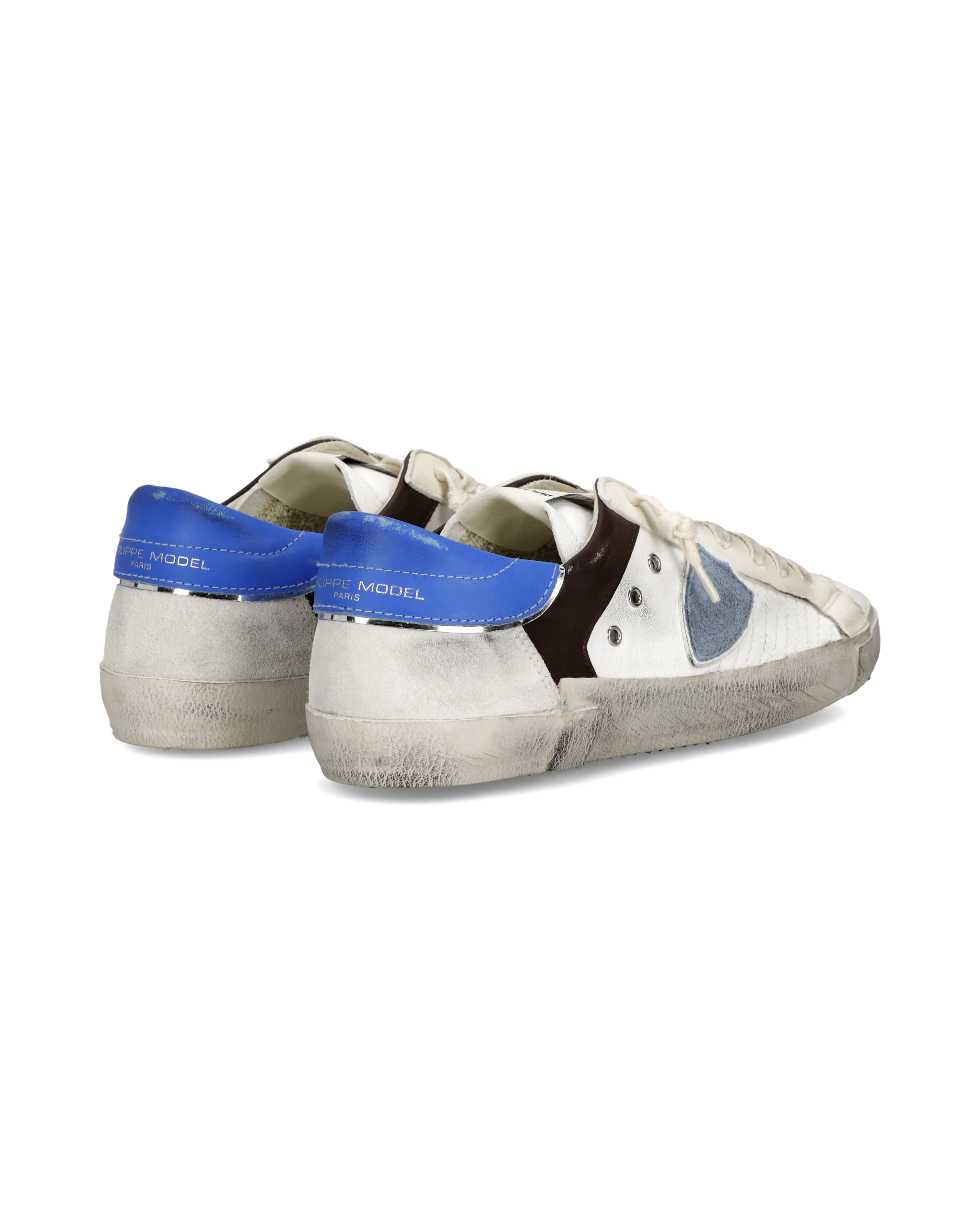 Sneakers Prsx Tennis Men, White Brown Bluette - Image 3