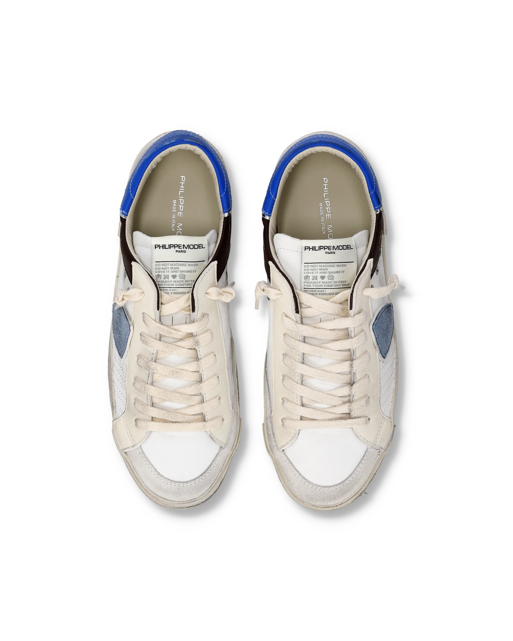 Sneakers Prsx Tennis Men, White Brown Bluette - Image 4