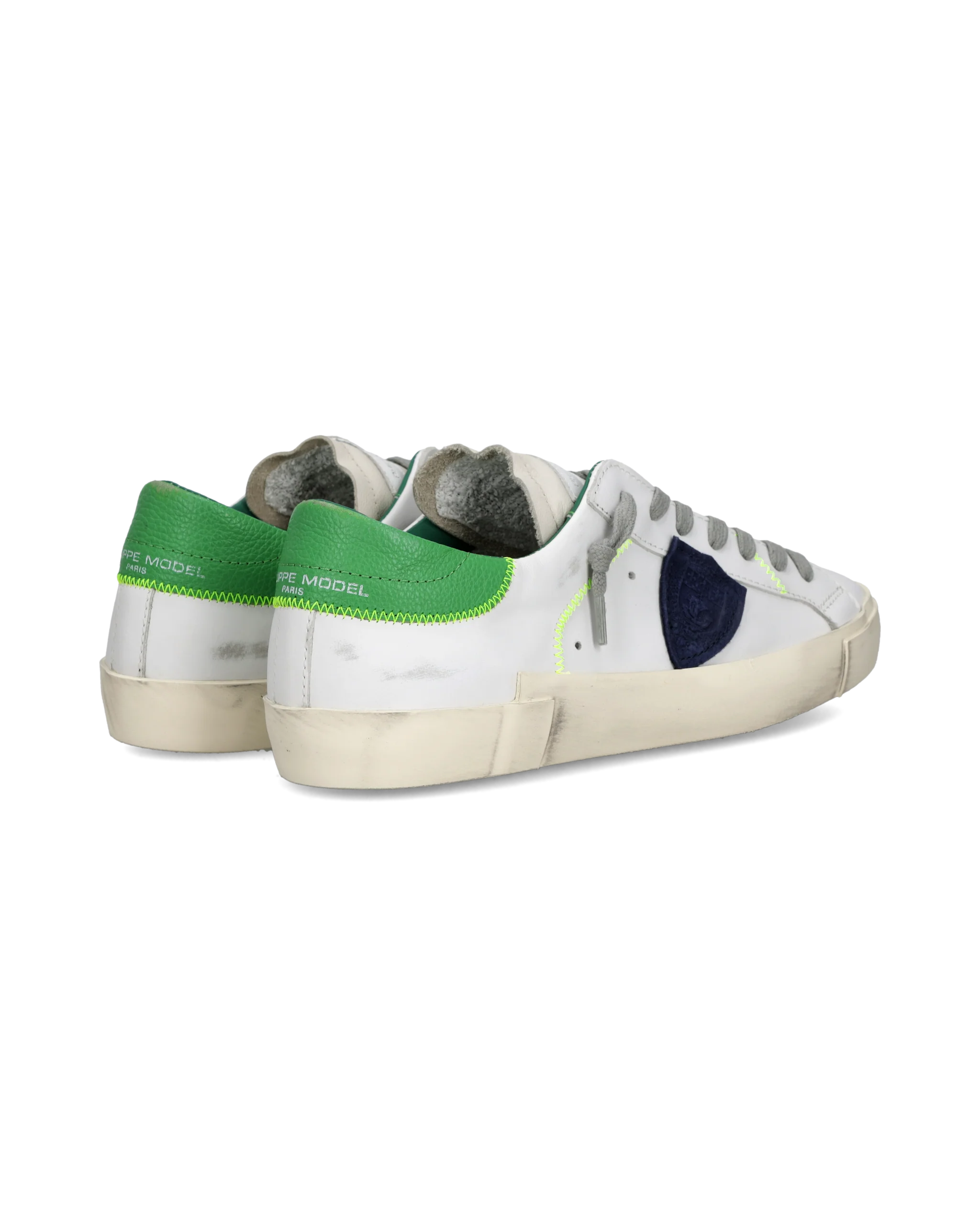 Sneakers Prsx Men, White Green Blue - Image 3