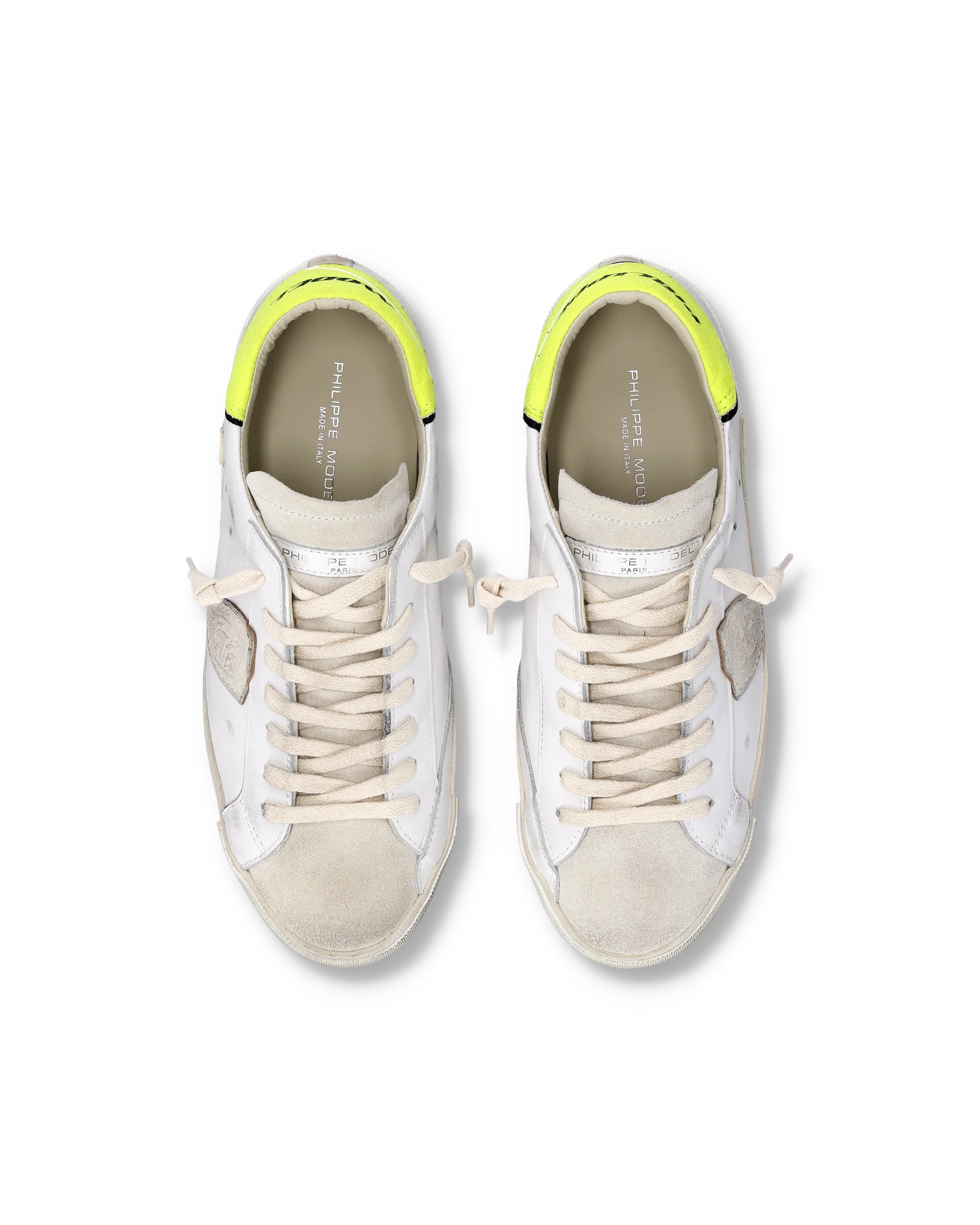 Sneakers Prsx Tennis Men, White Neon Yellow - Image 4