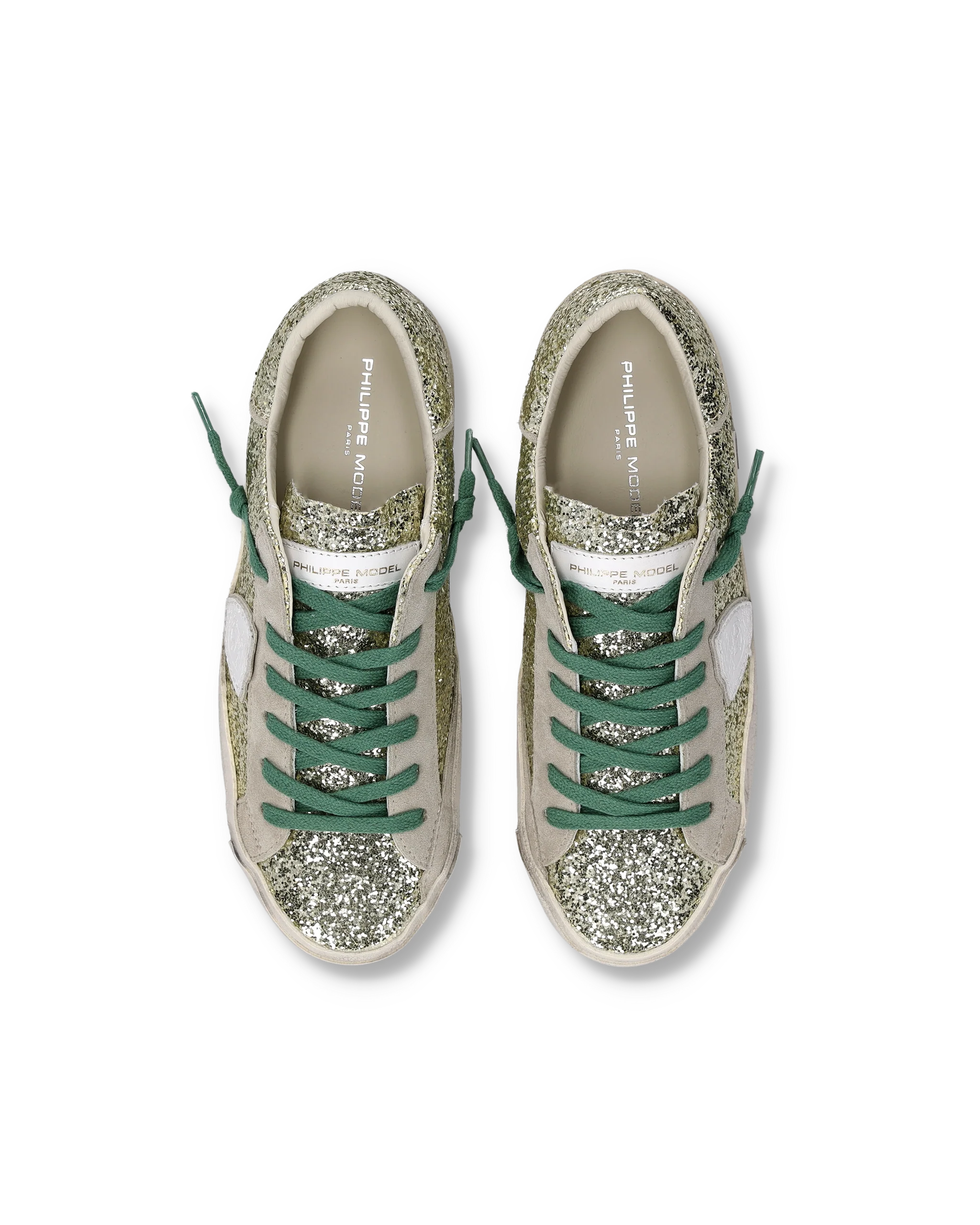 Sneakers Prsx Women with glitter upper, Gold - Image 4