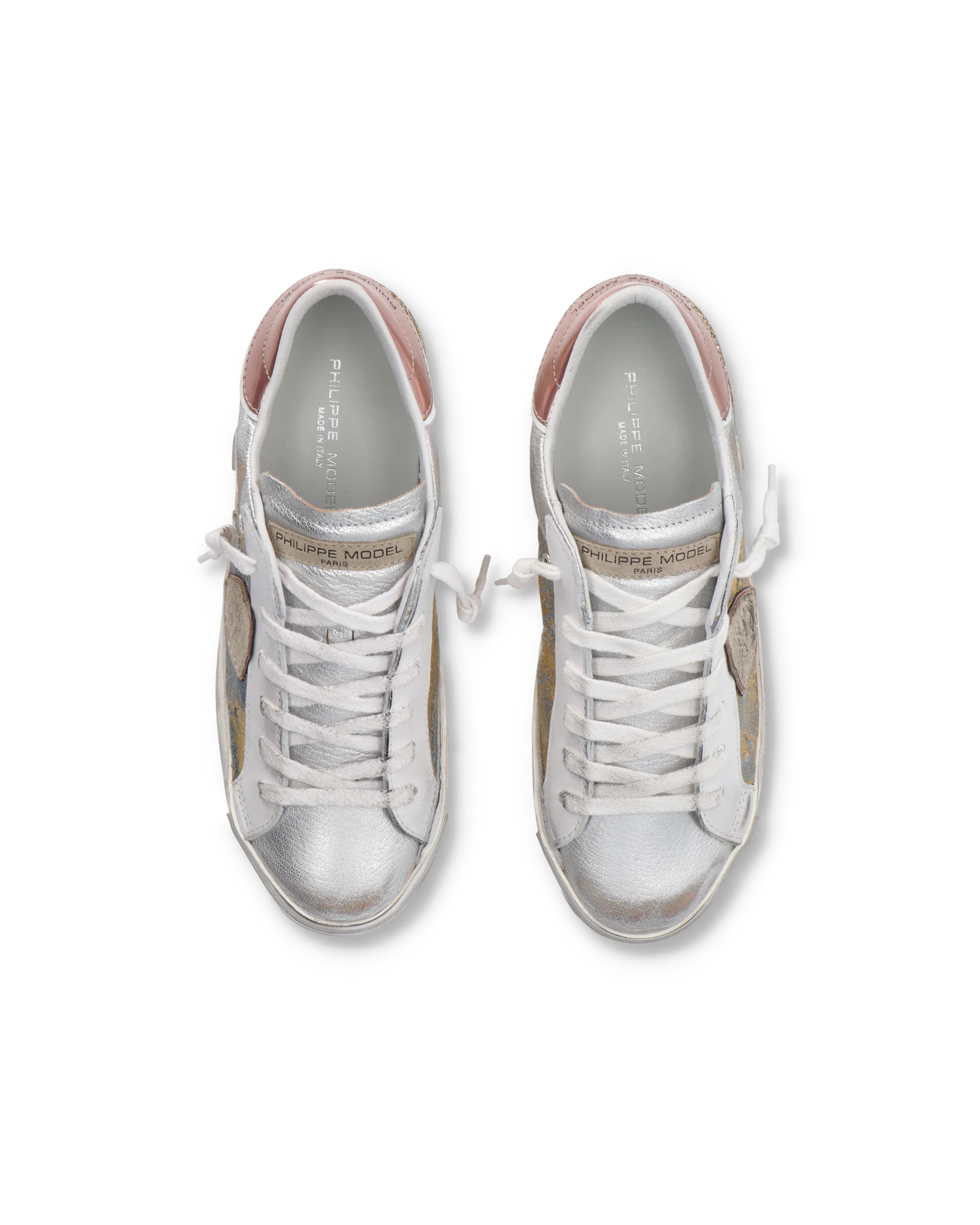Sneakers Prsx Tennis Women, Light Blue Gold - Image 4