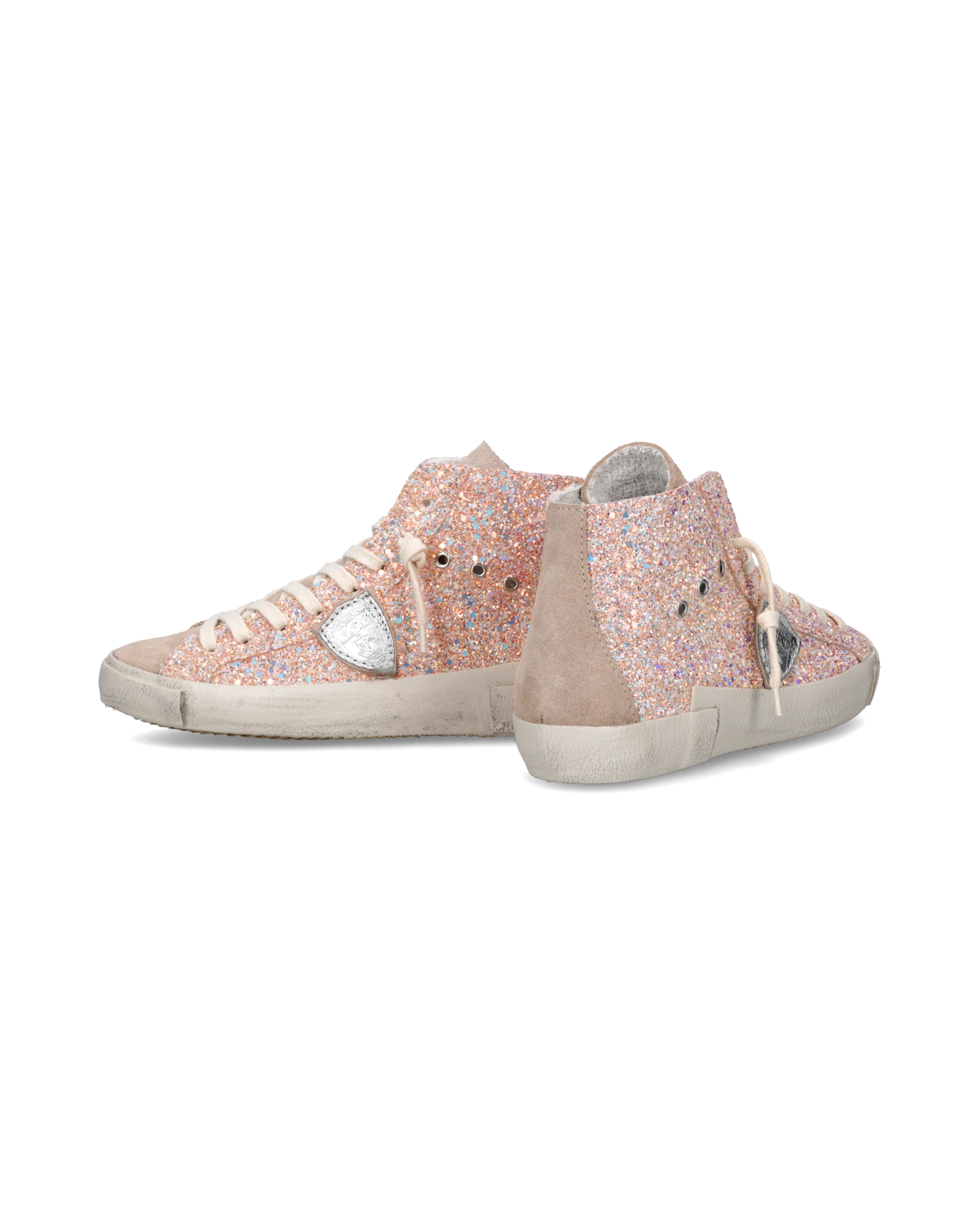 Sneakers Prsx Women with glitter upper, Light Pink - Image 6