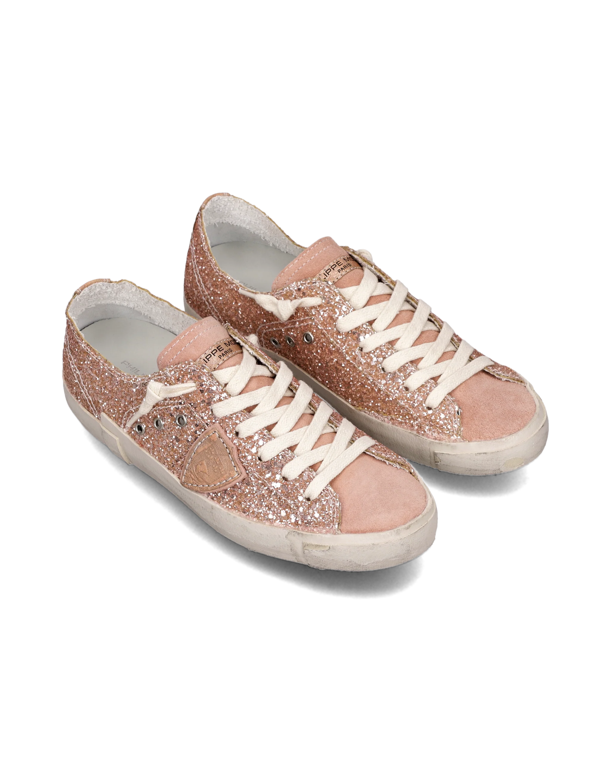 Sneakers Prsx Tennis Women with glitter upper, Pink - Image 2