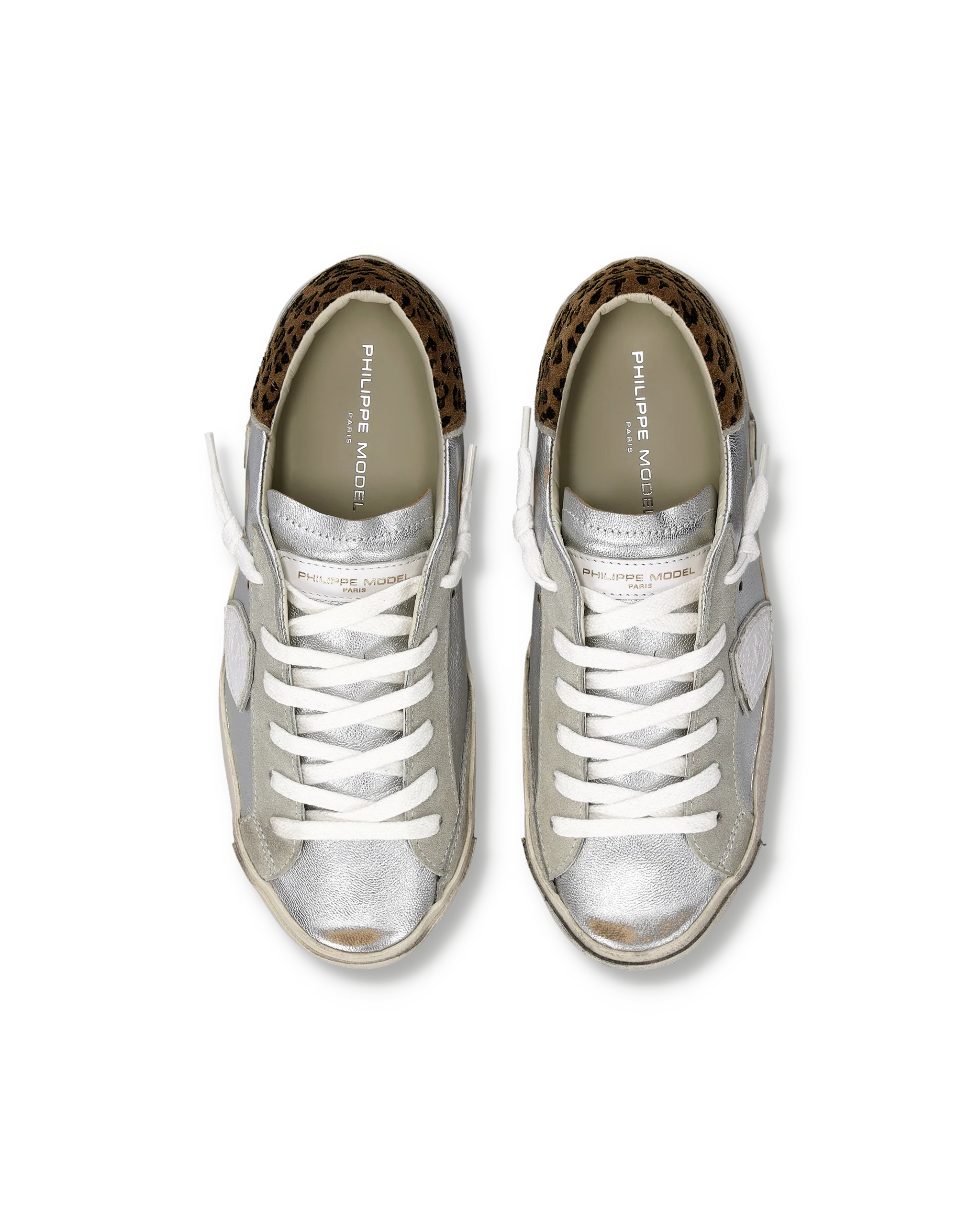 Sneakers Prsx Women, Silver Animal-Print - Image 4