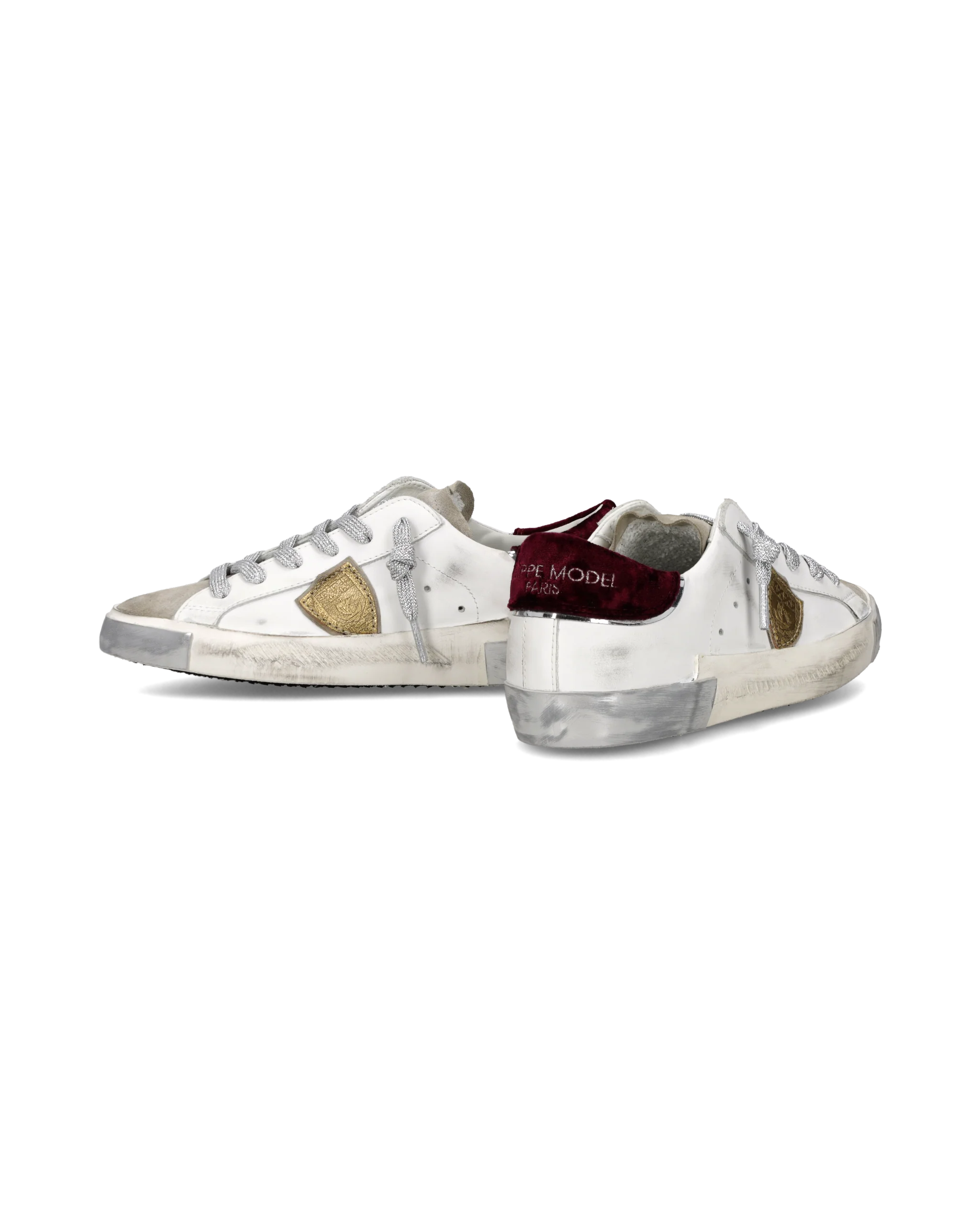 Sneakers Prsx Tennis Women, White Burgundy - Image 6