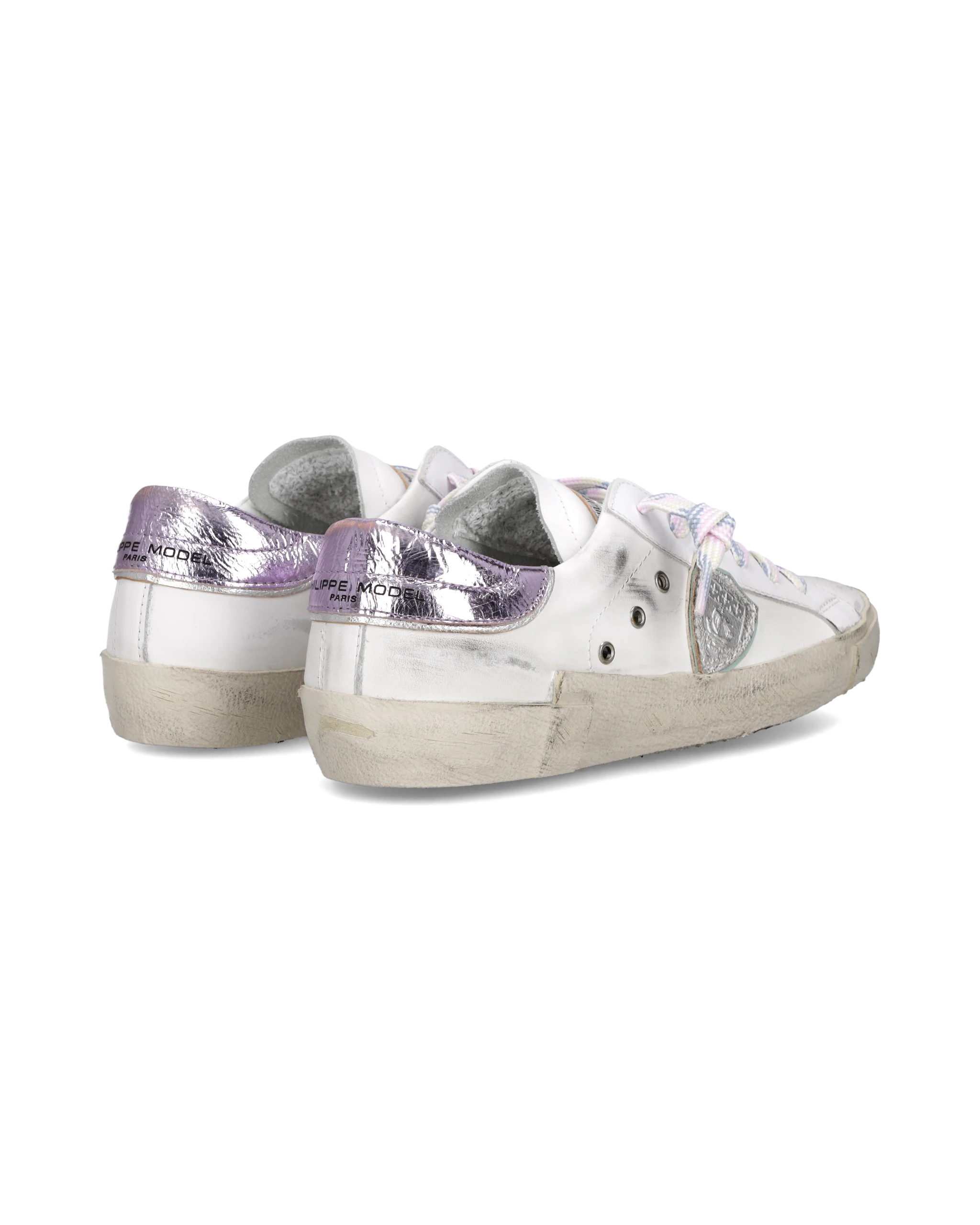 Sneakers Prsx Tennis Women, White Metallic Lilac - Image 3