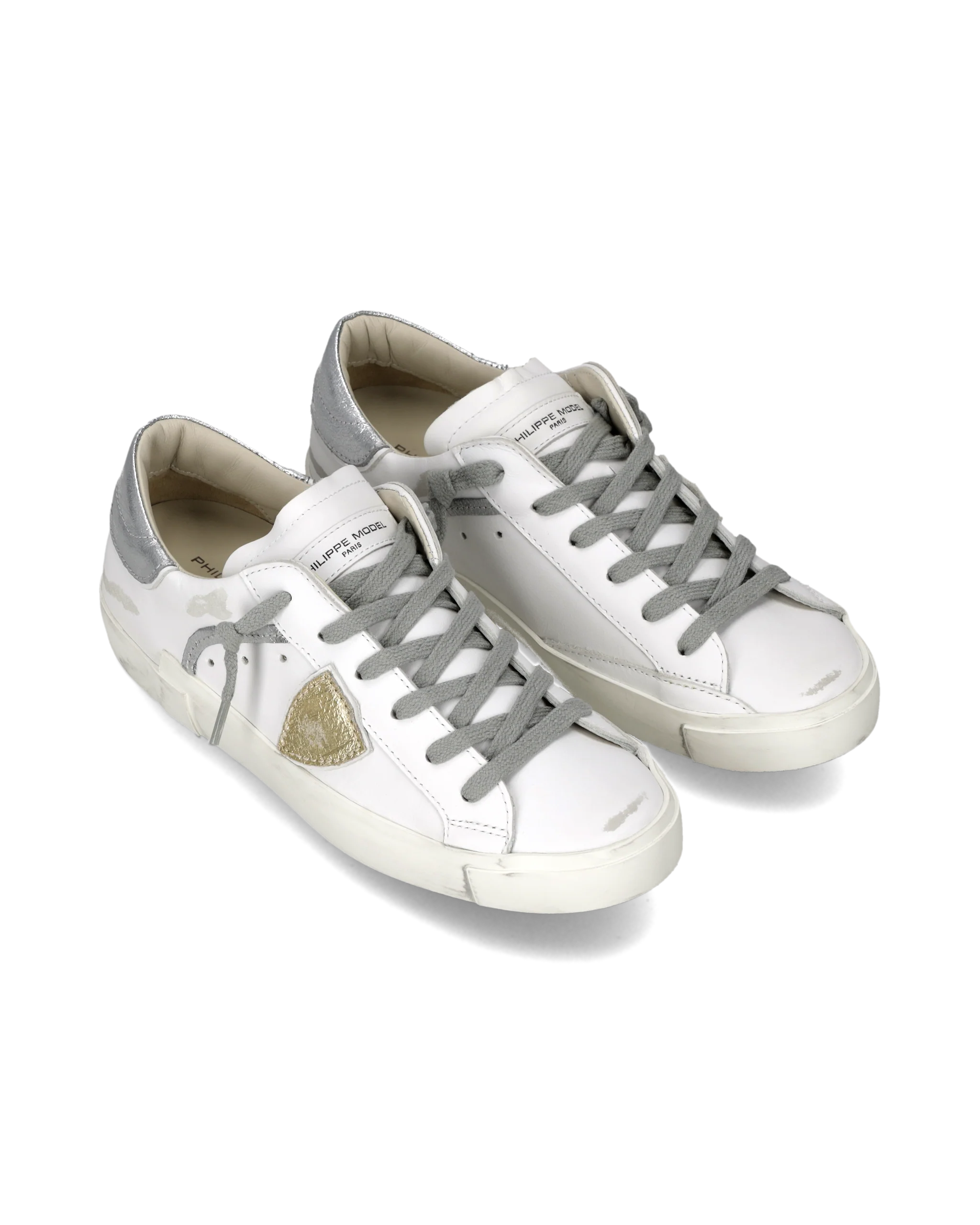 Sneakers Prsx Women, White Metallic Silver - Image 2