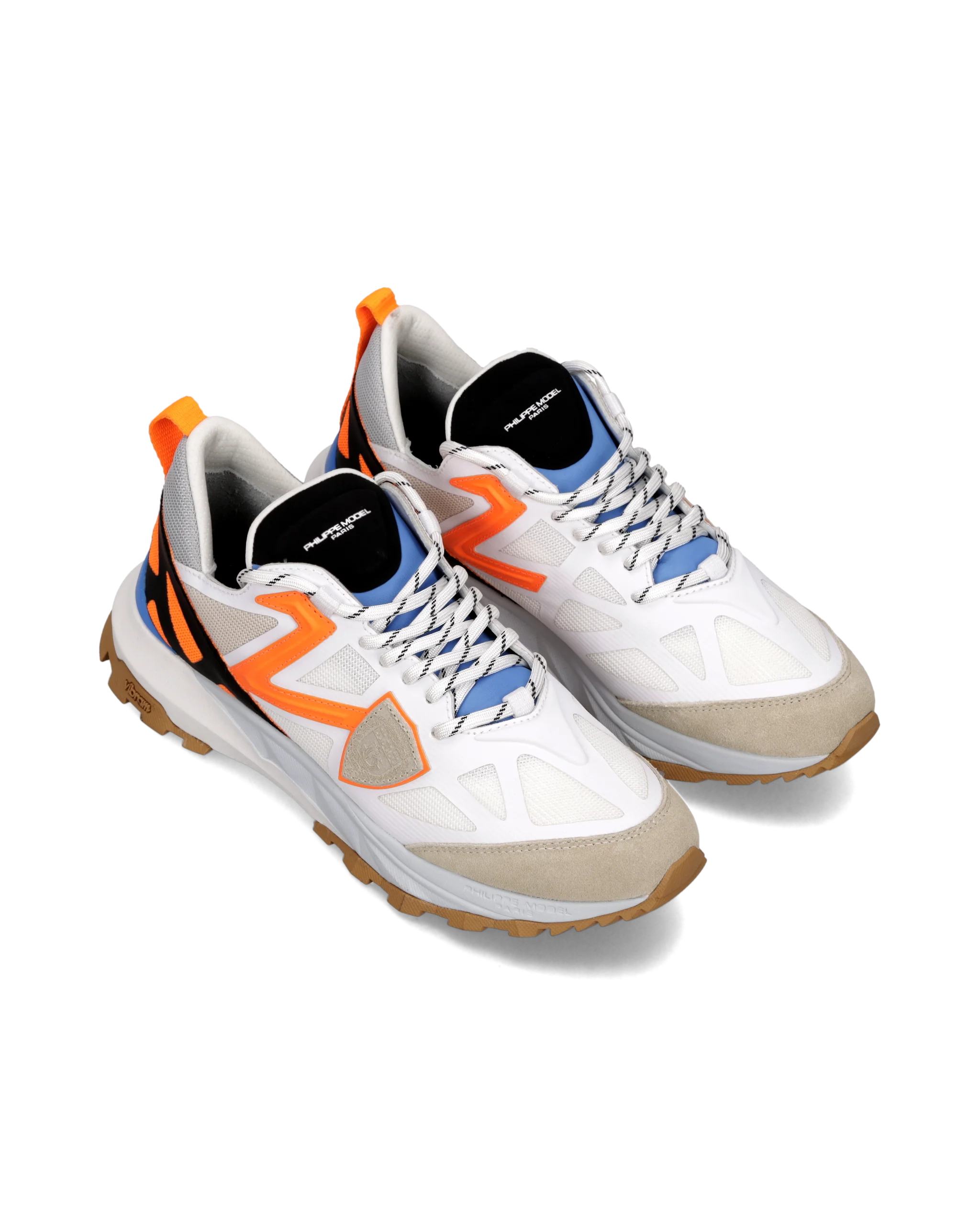 Sneakers Rocx Running Men, White Orange - Image 2