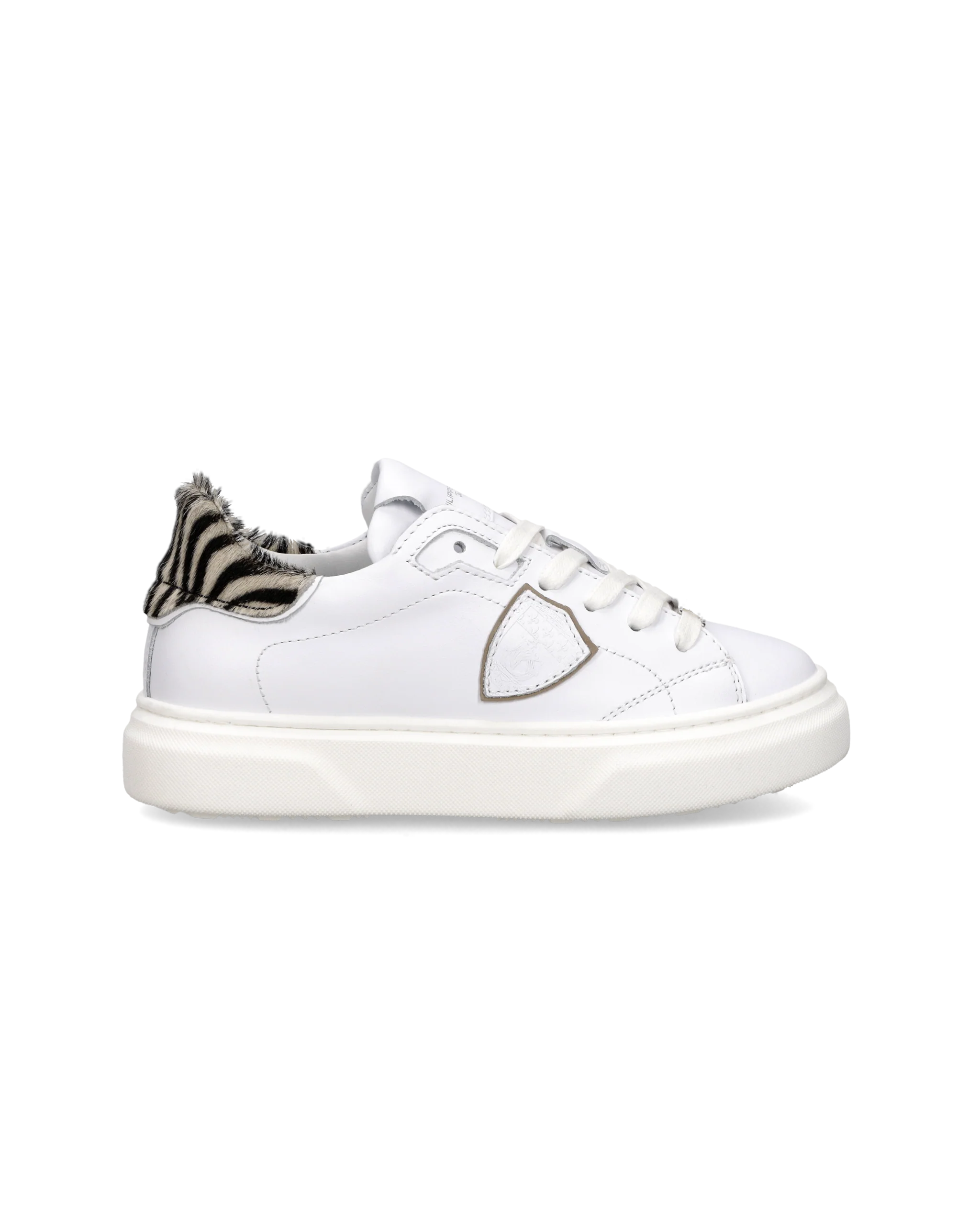 Sneaker Kids Temple, White Animal Print