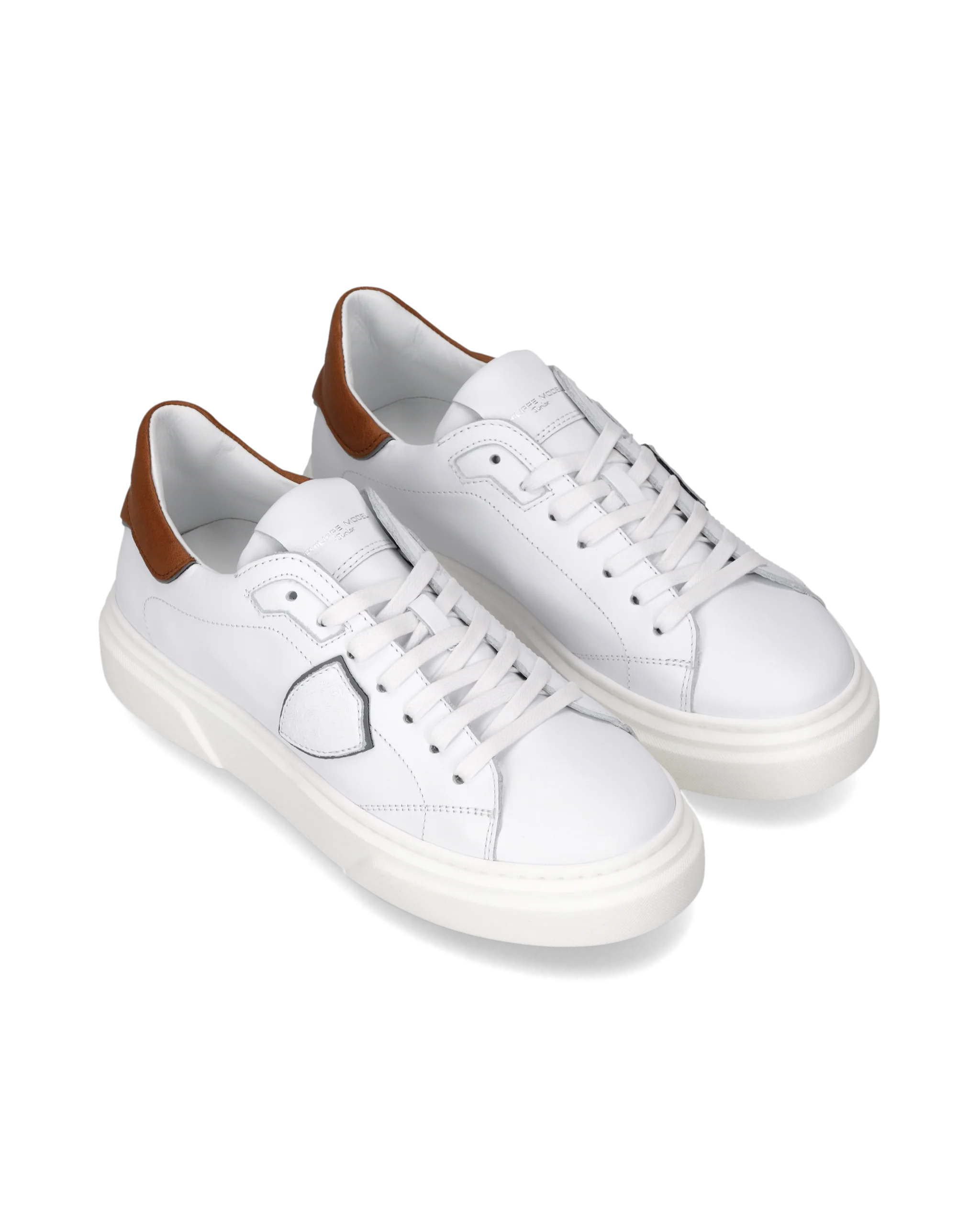 Sneakers Temple Junior, White Brown - Image 2