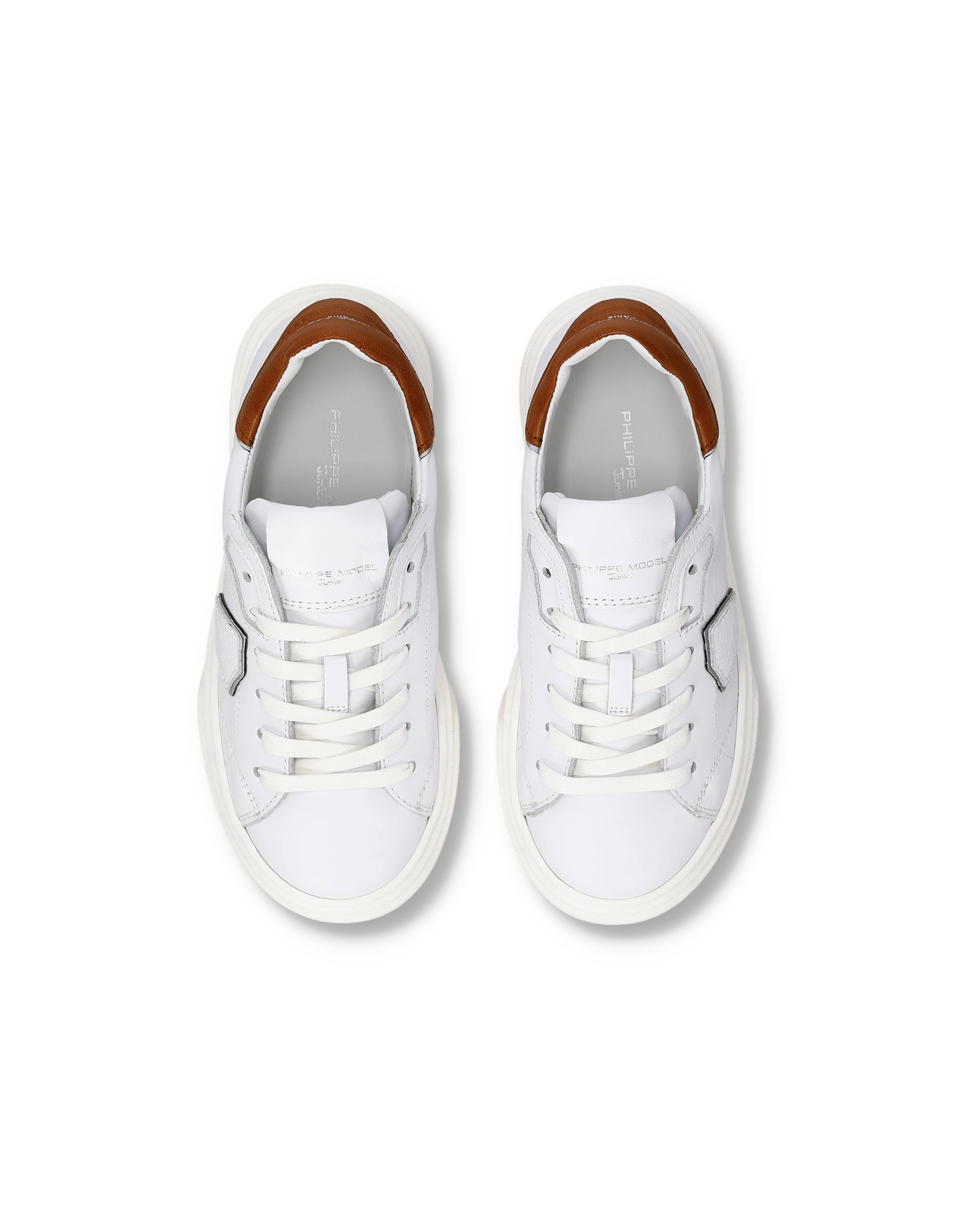 Sneaker Temple Kids, White Brown - Image 4