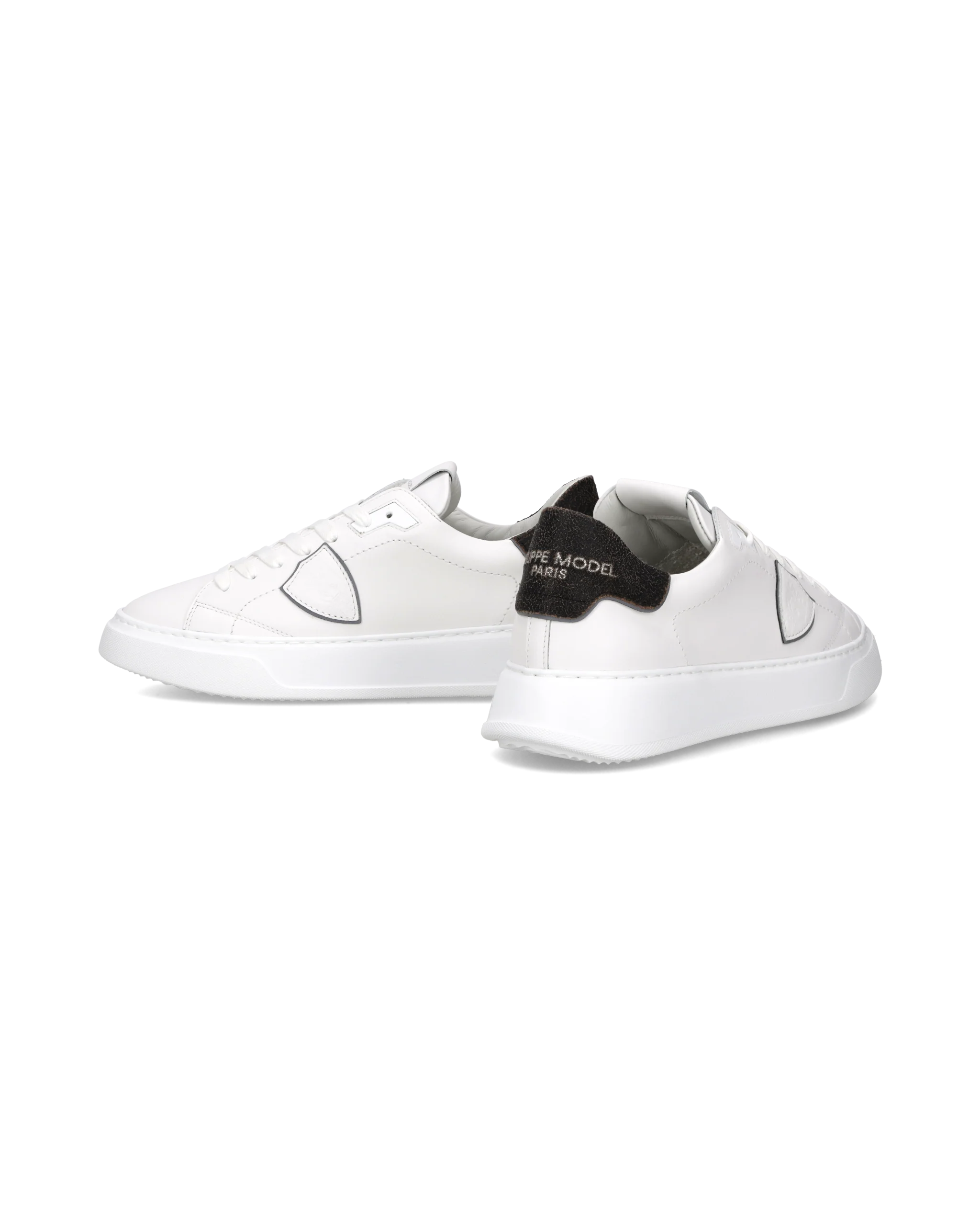 Sneakers Temple Tennis Men, White Black - Image 6