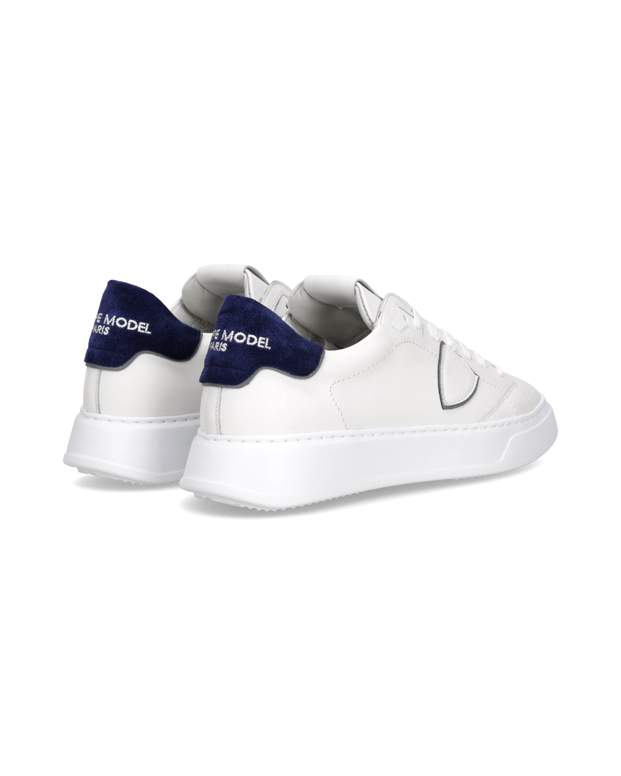 Sneakers Temple Tennis Men, White Blue - Image 3