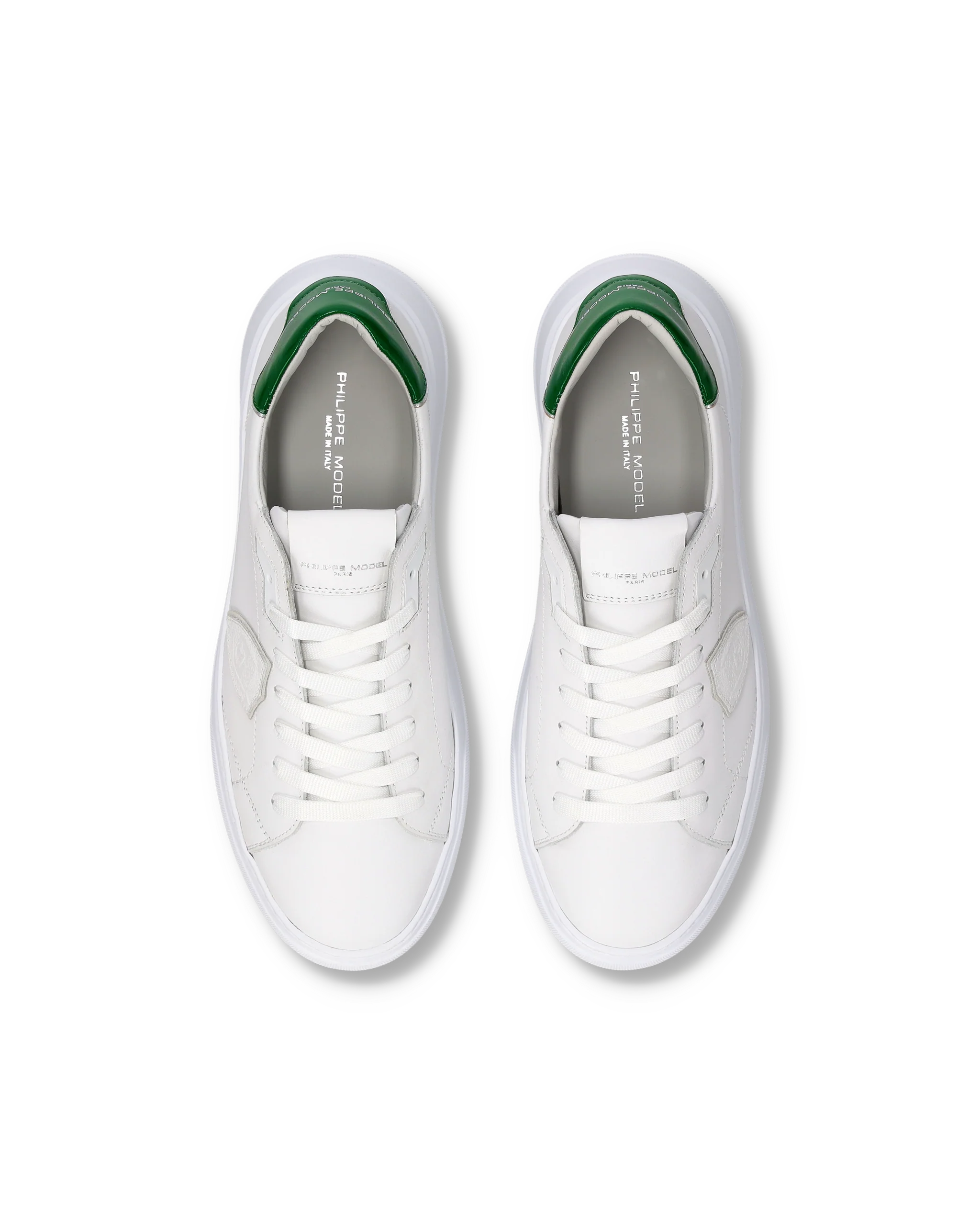 Sneakers Temple Men, White Bottle Green - Image 4
