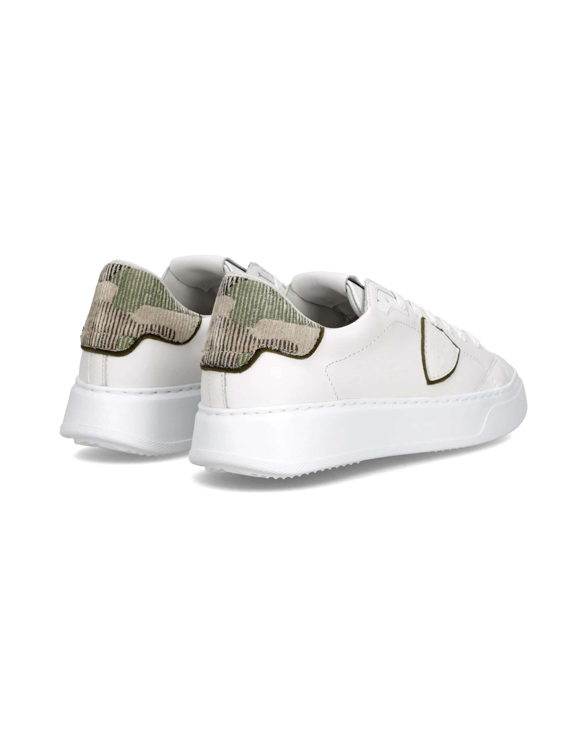 Sneakers Temple Tennis Women, White Camouflage - Image 3