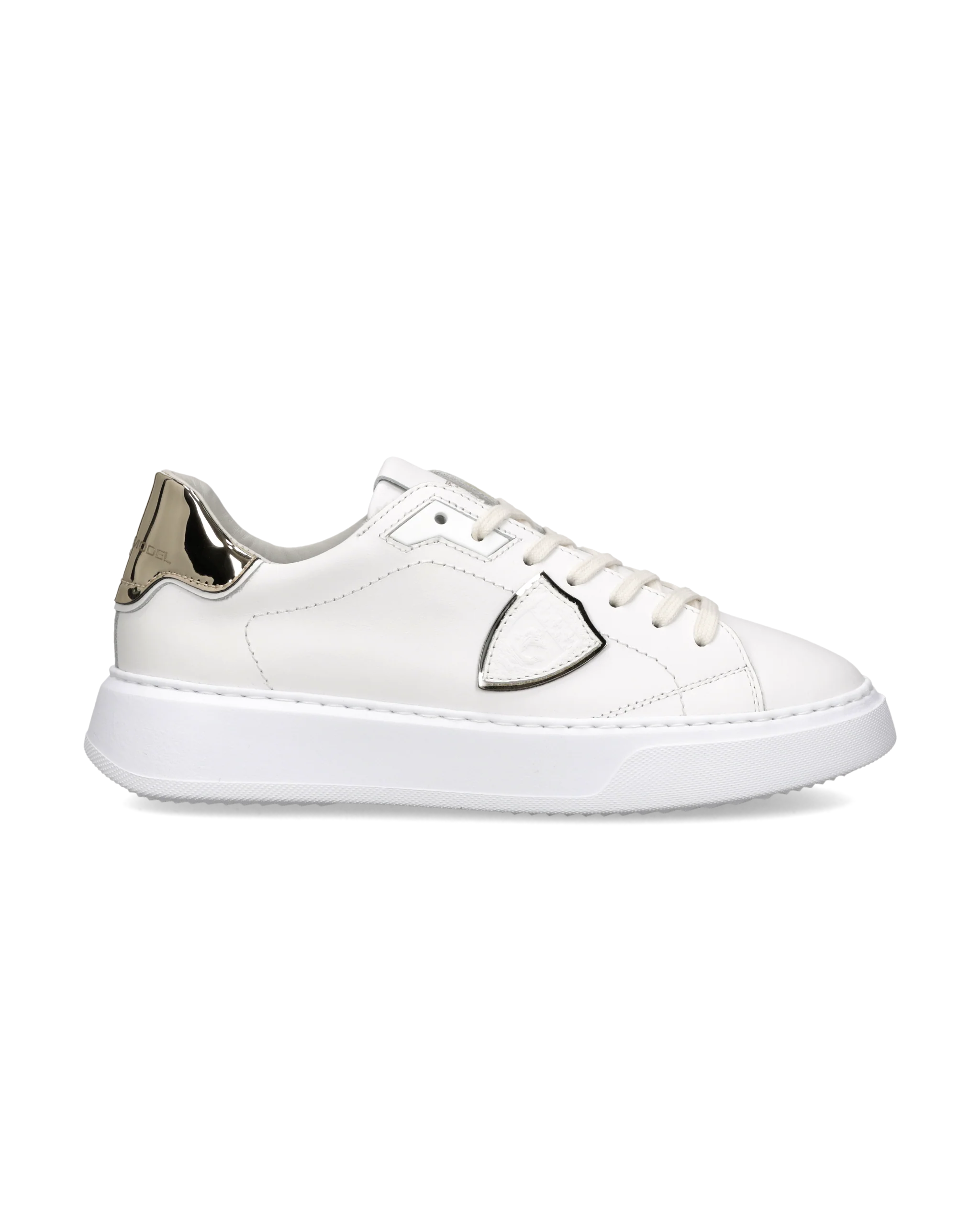 Sneakers Temple Women, White Gold