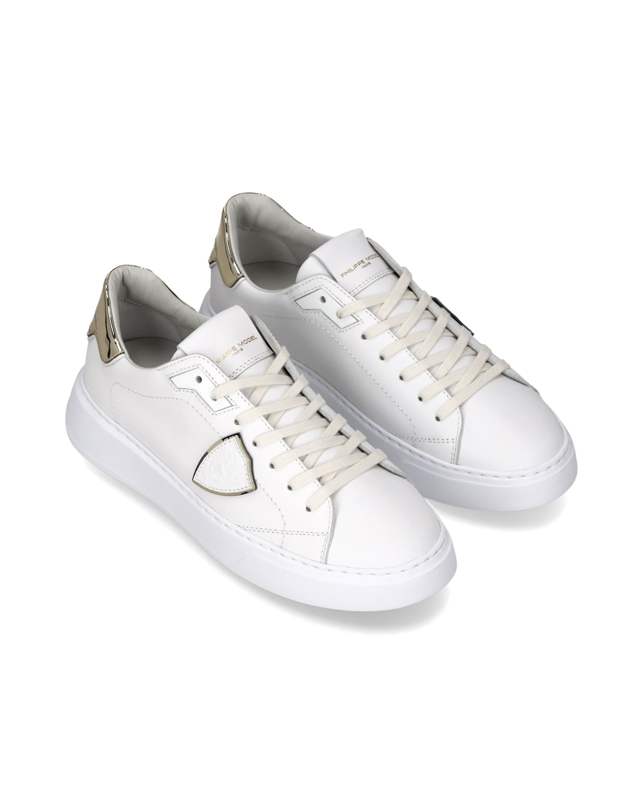 Sneakers Temple Women, White Gold - Image 2