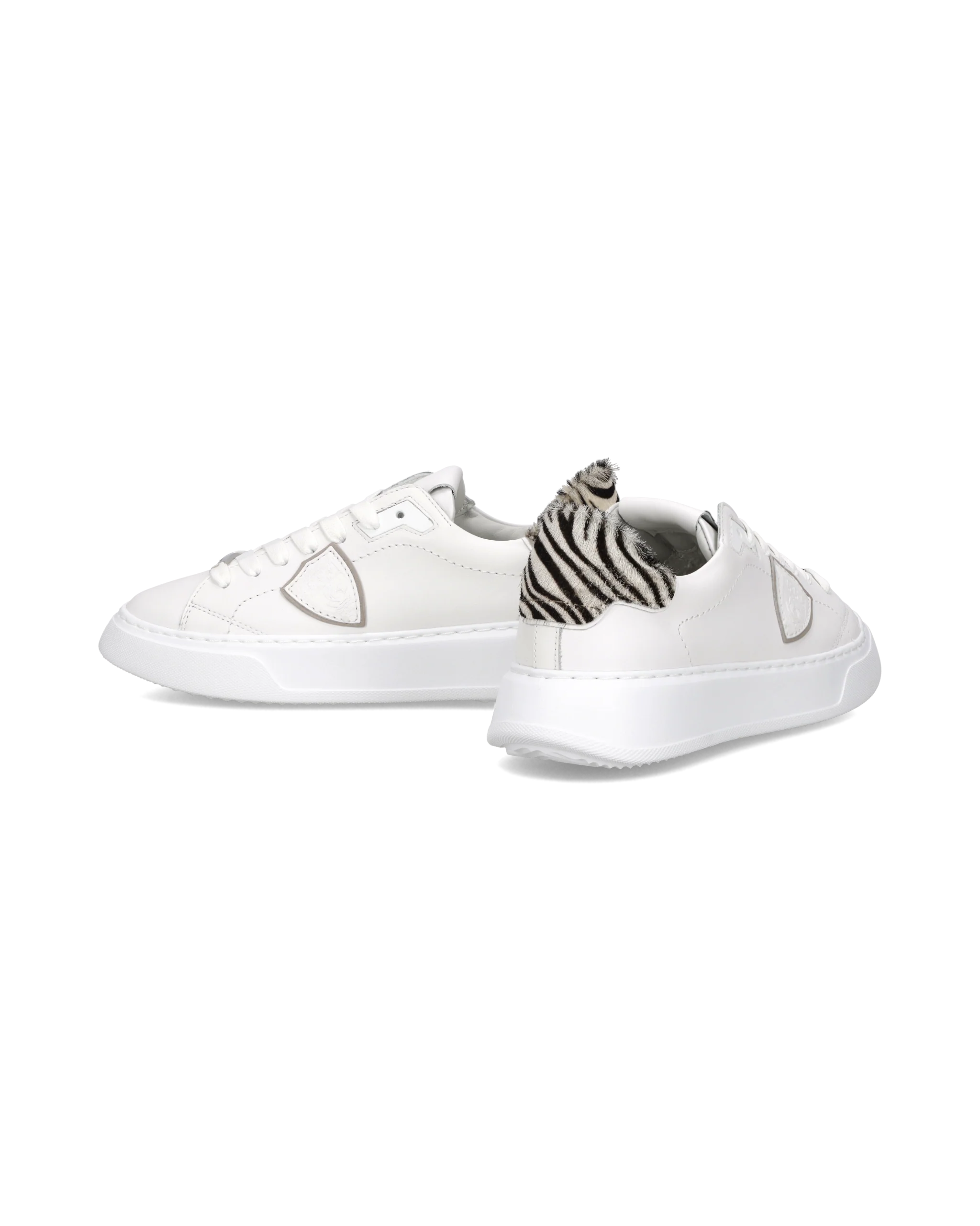 Sneakers Temple Tennis Women, White Animal print - Image 6