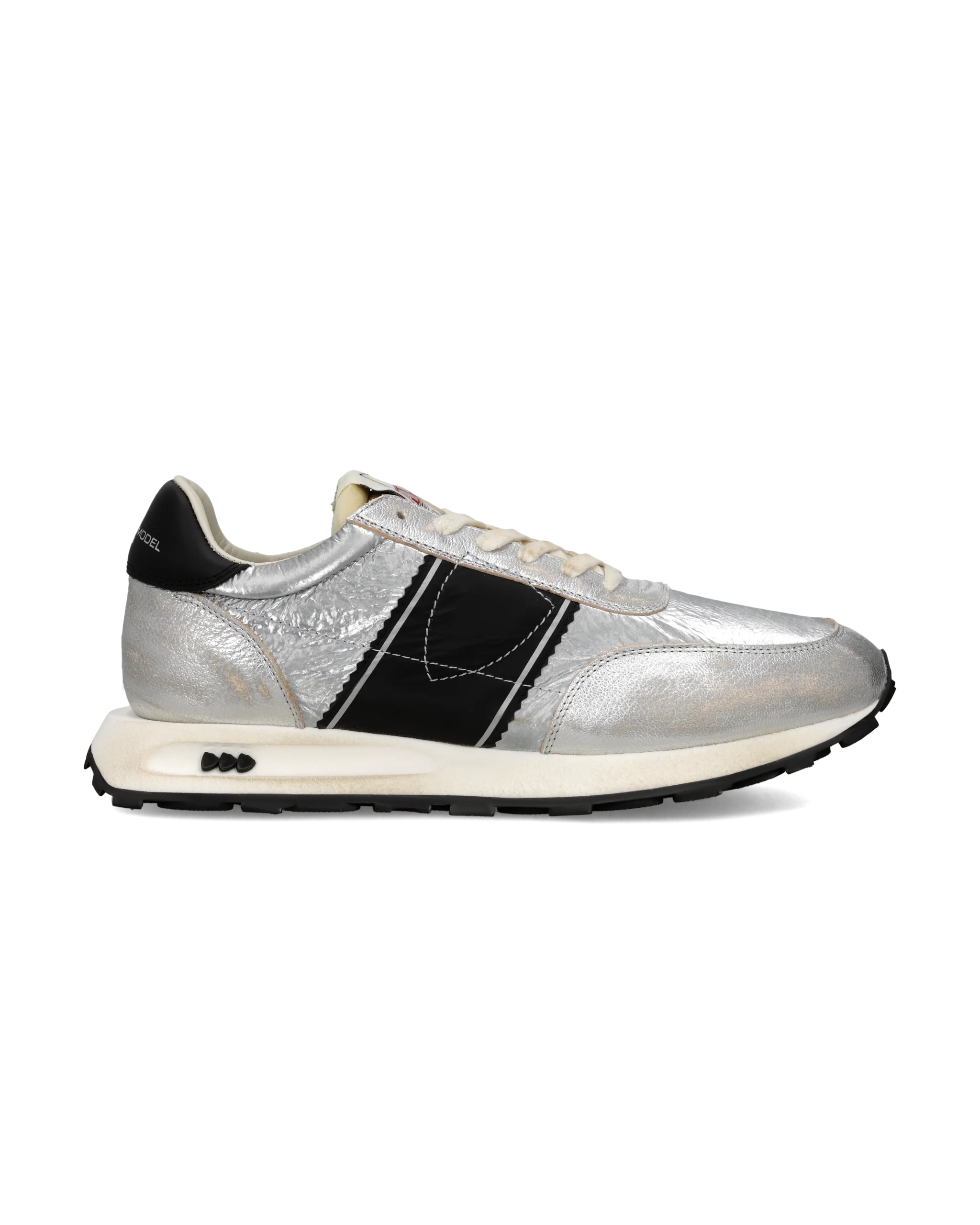Sneakers Tour Running Men, Silver Black