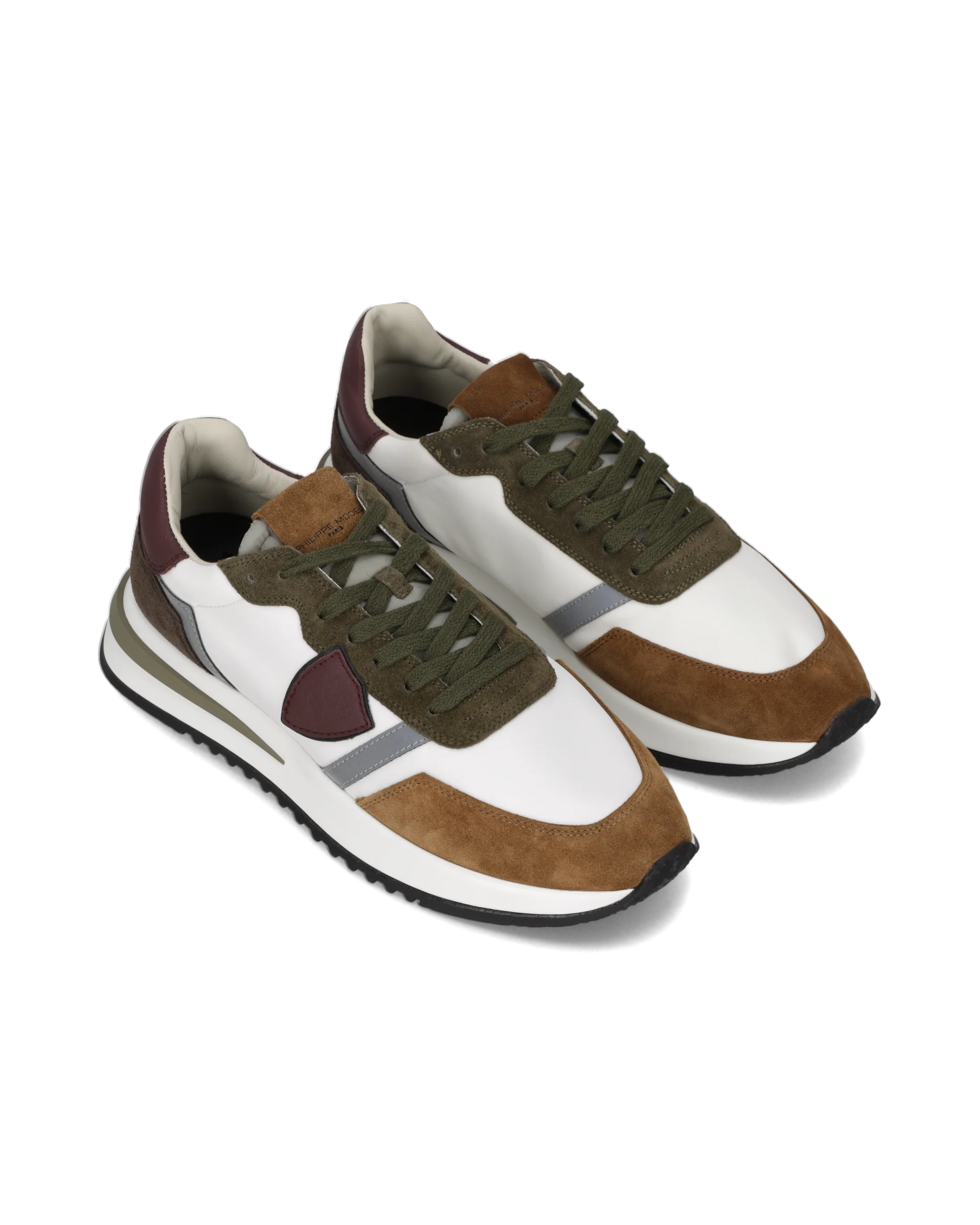 Sneakers Tropez 2.1 Running Men, White Brown - Image 2