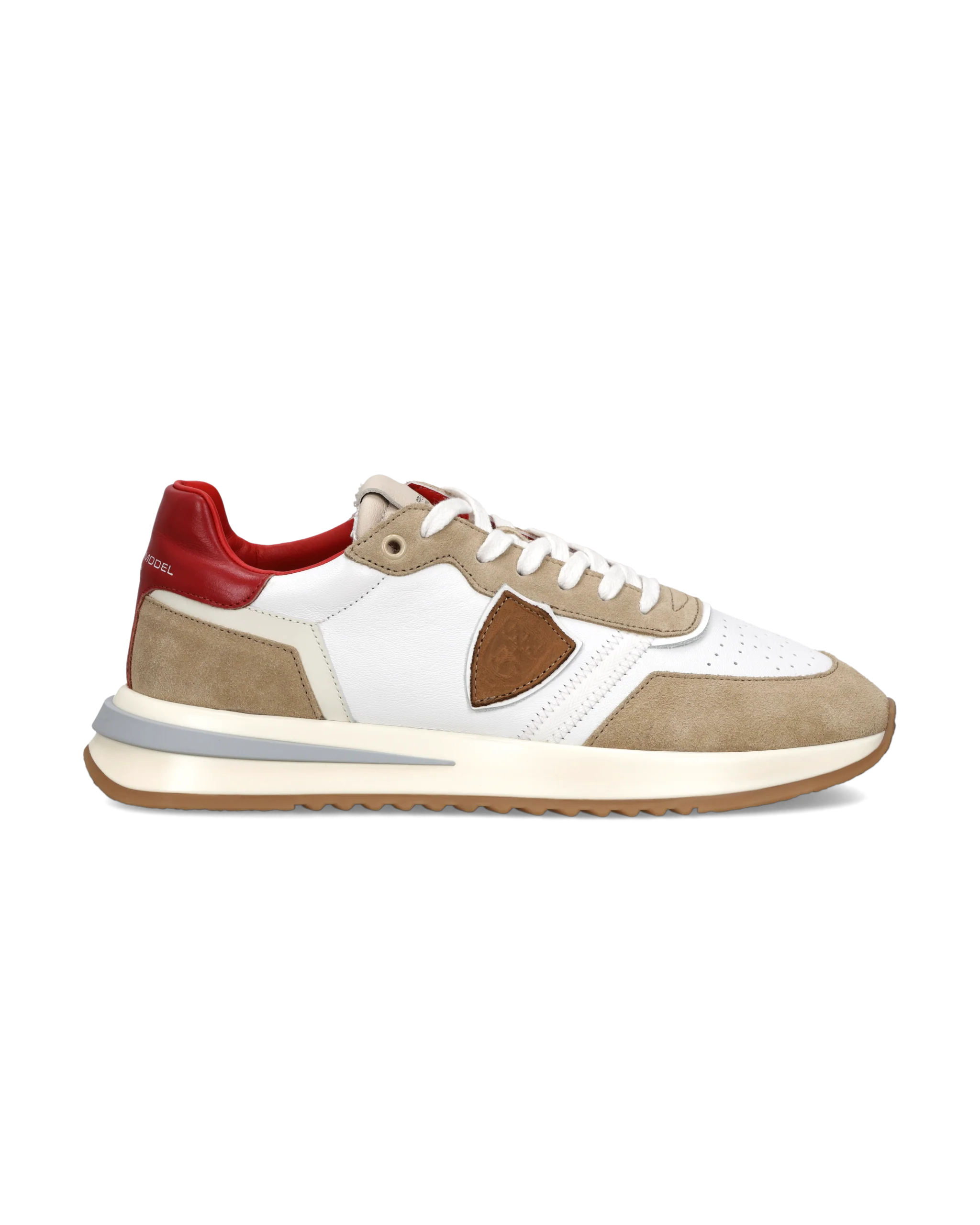 Sneakers Tropez 2.1 Men, White Red Beige