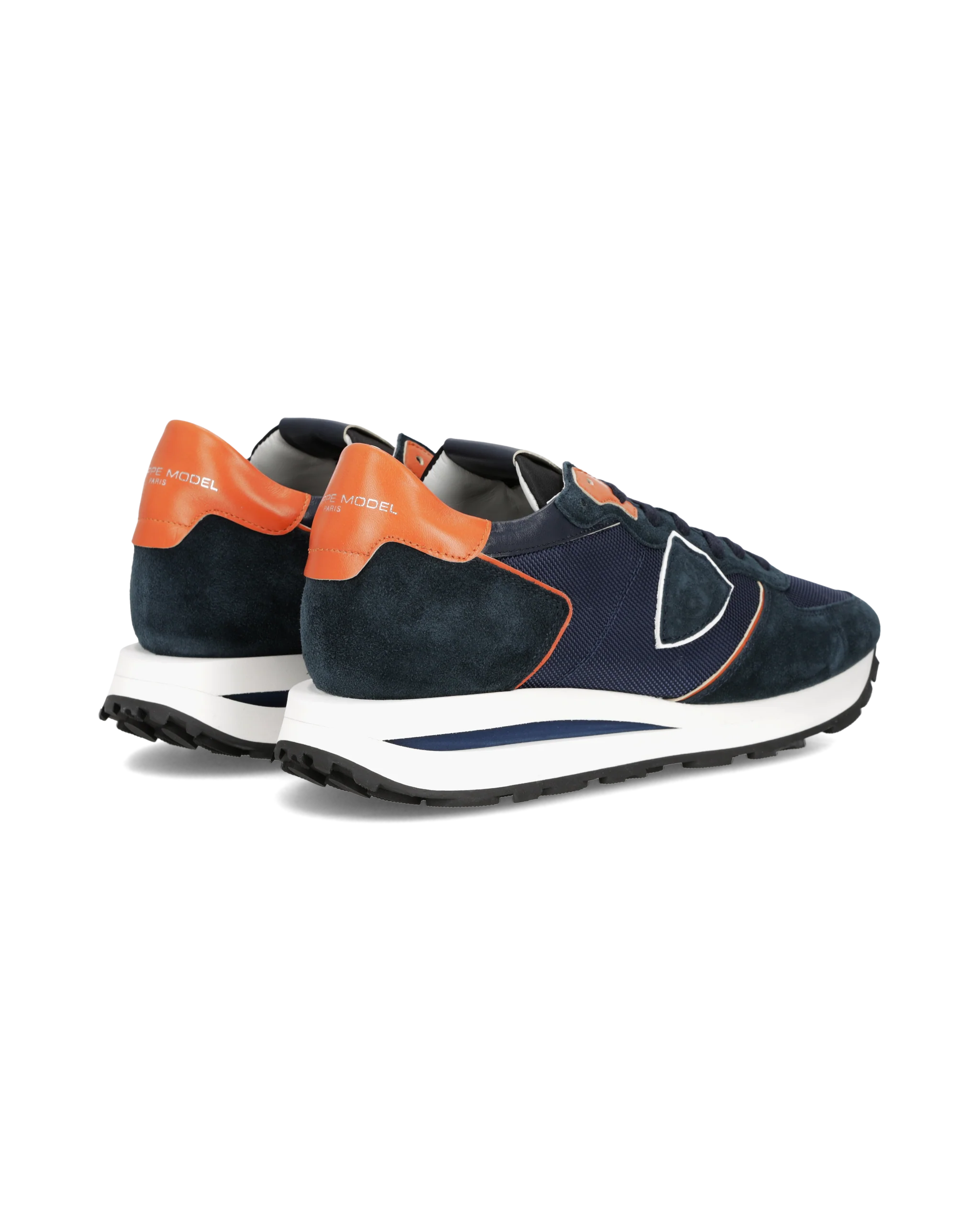 Sneakers Tropez Haute Running Men, Blue Orange - Image 3