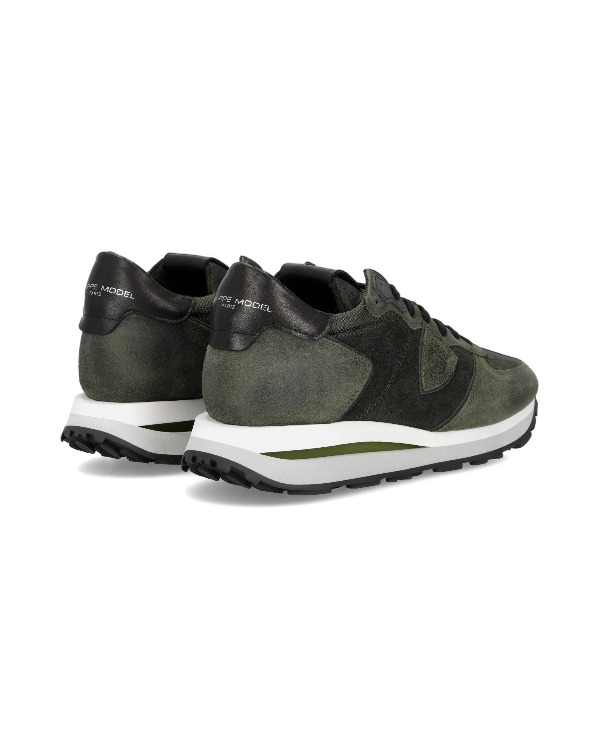 Sneakers Tropez Haute Running Men, Military Green White - Image 3