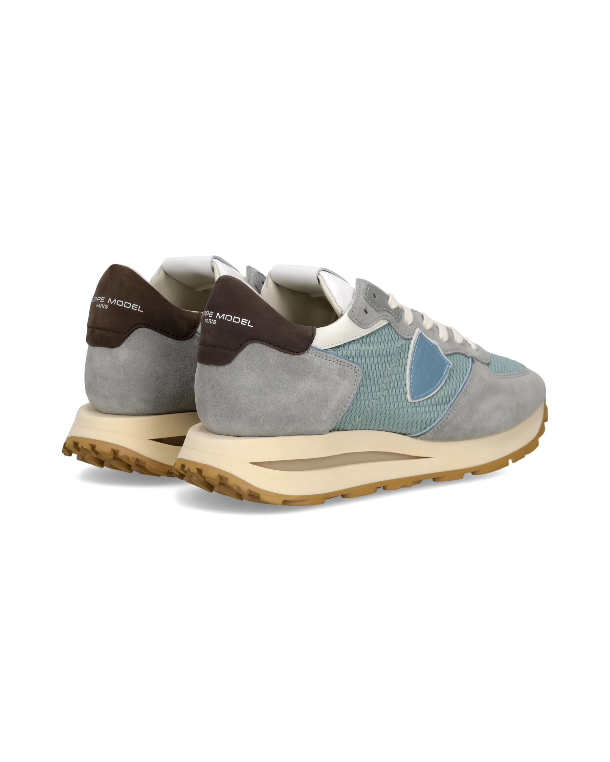 Sneakers Tropez Haute Men, Light Blue Grey - Image 3