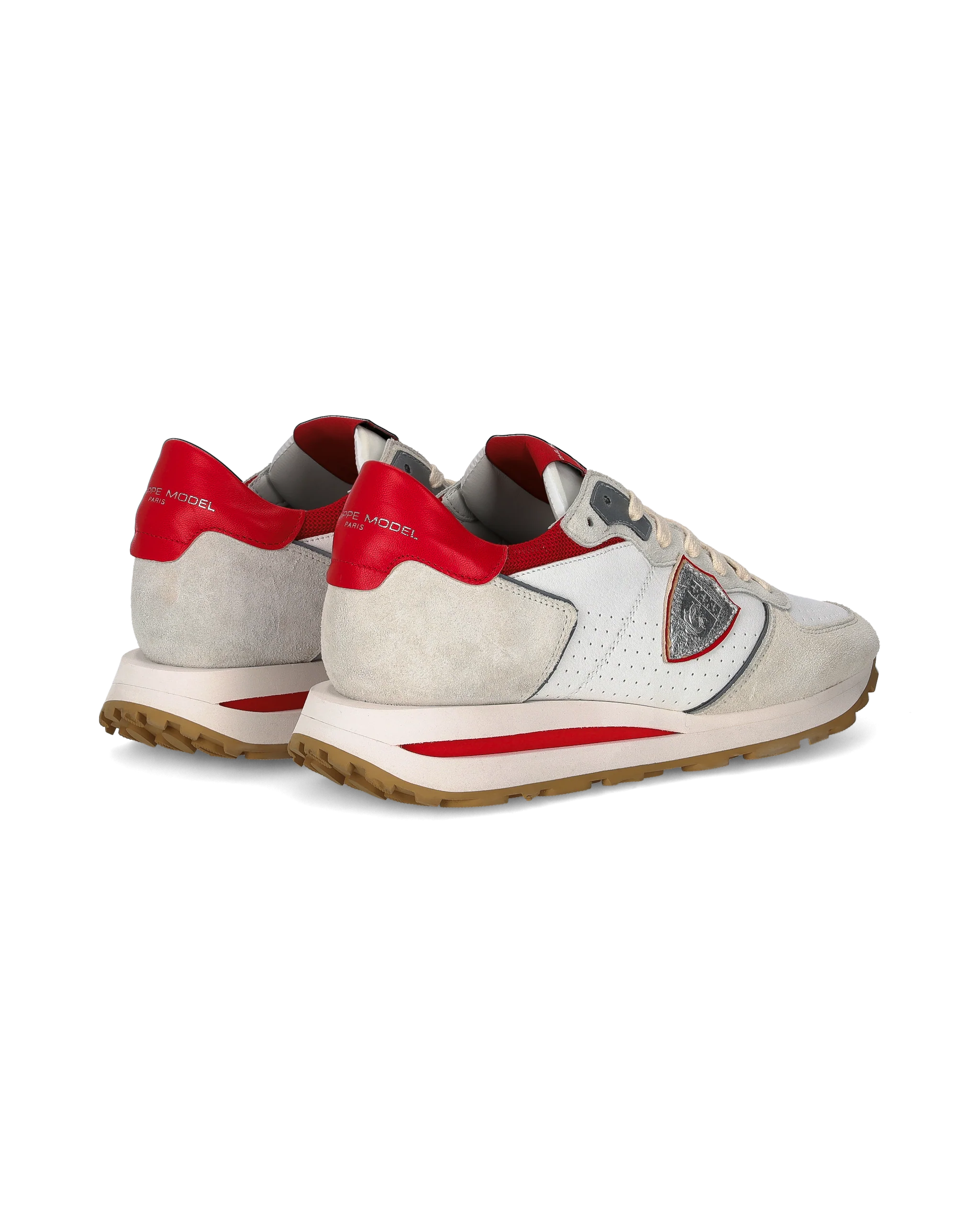 Sneakers Tropez Haute Running Men, White Red - Image 3