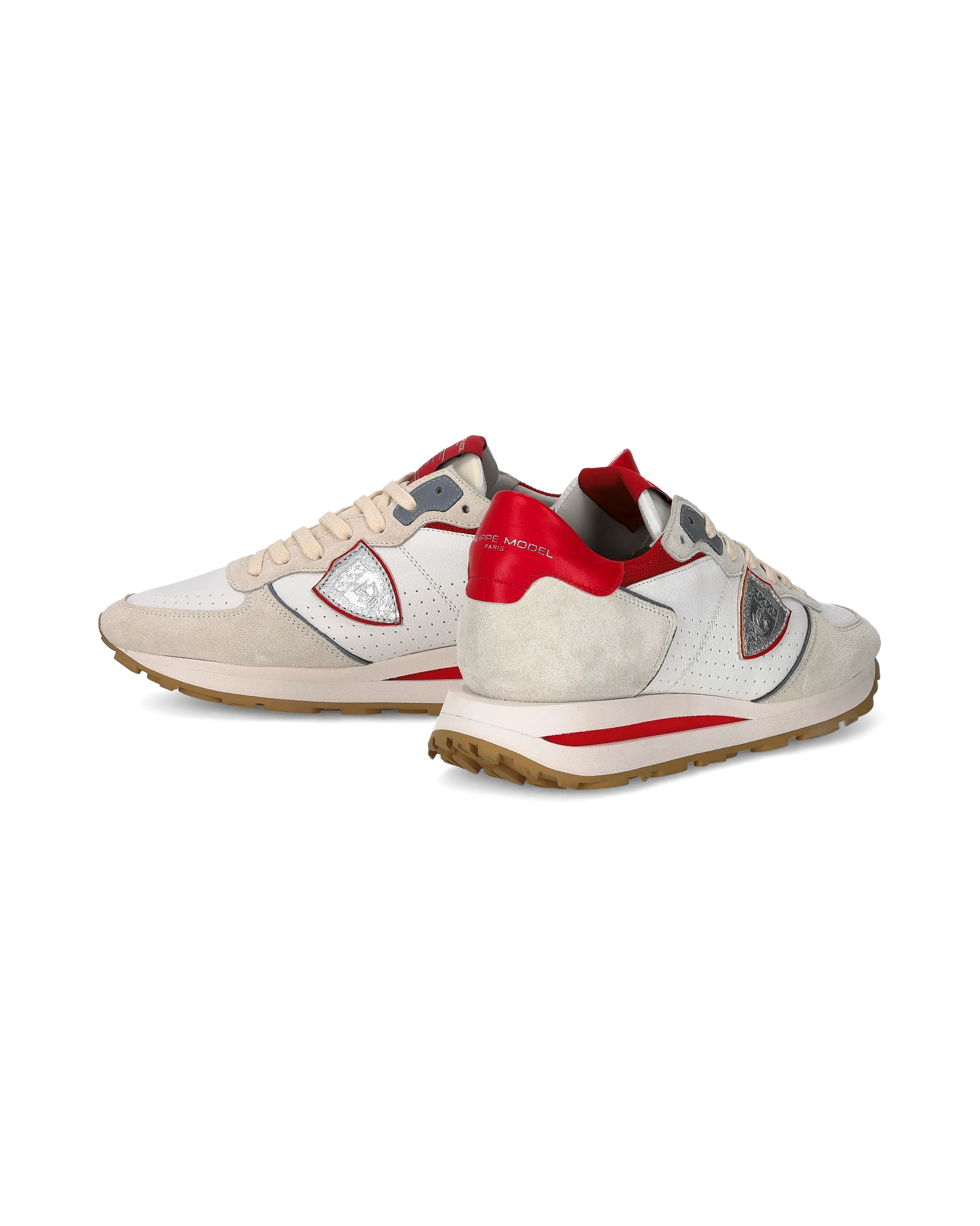 Sneakers Tropez Haute Running Men, White Red - Image 6