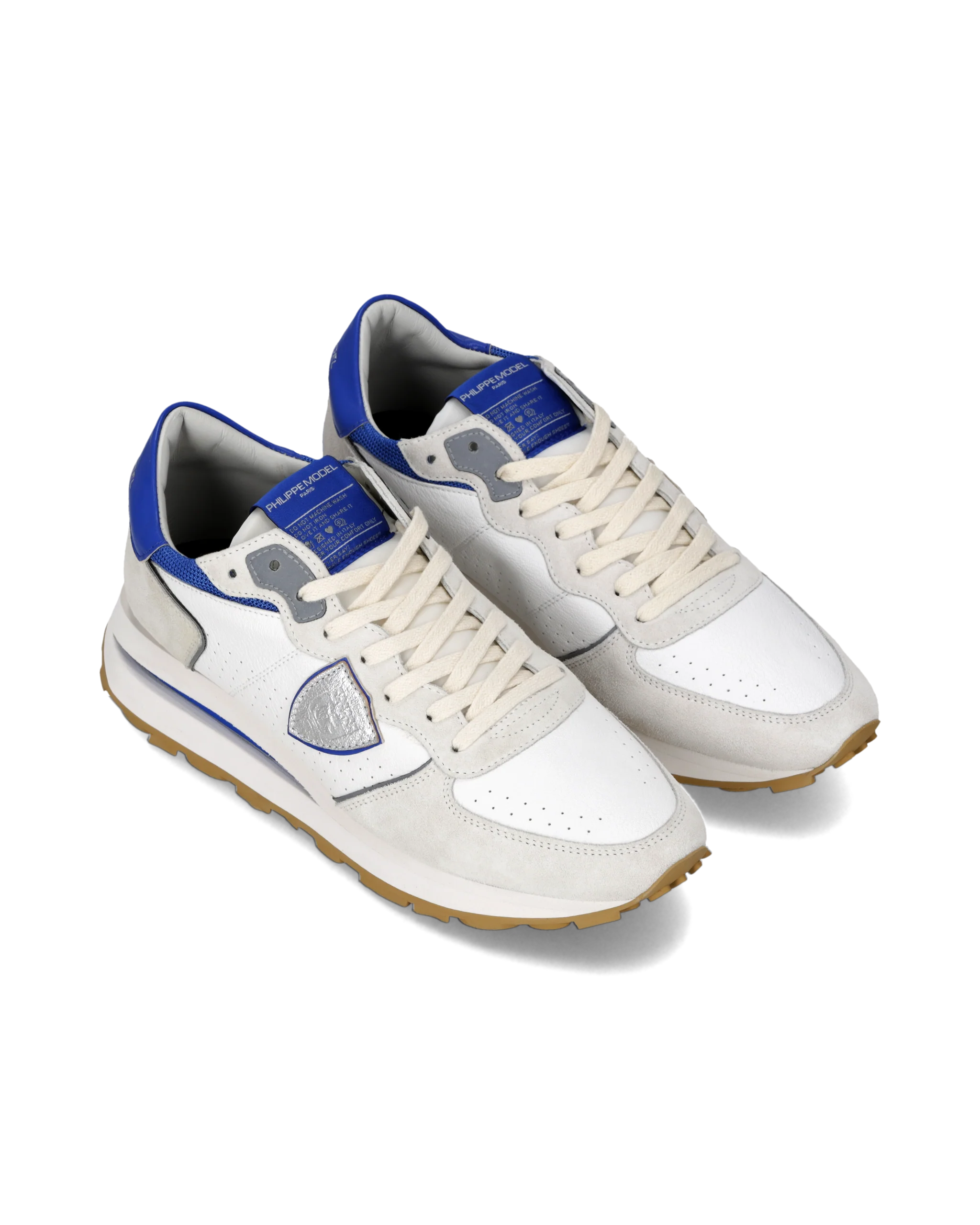 Sneakers Tropez Haute Running Men, White Blue - Image 2