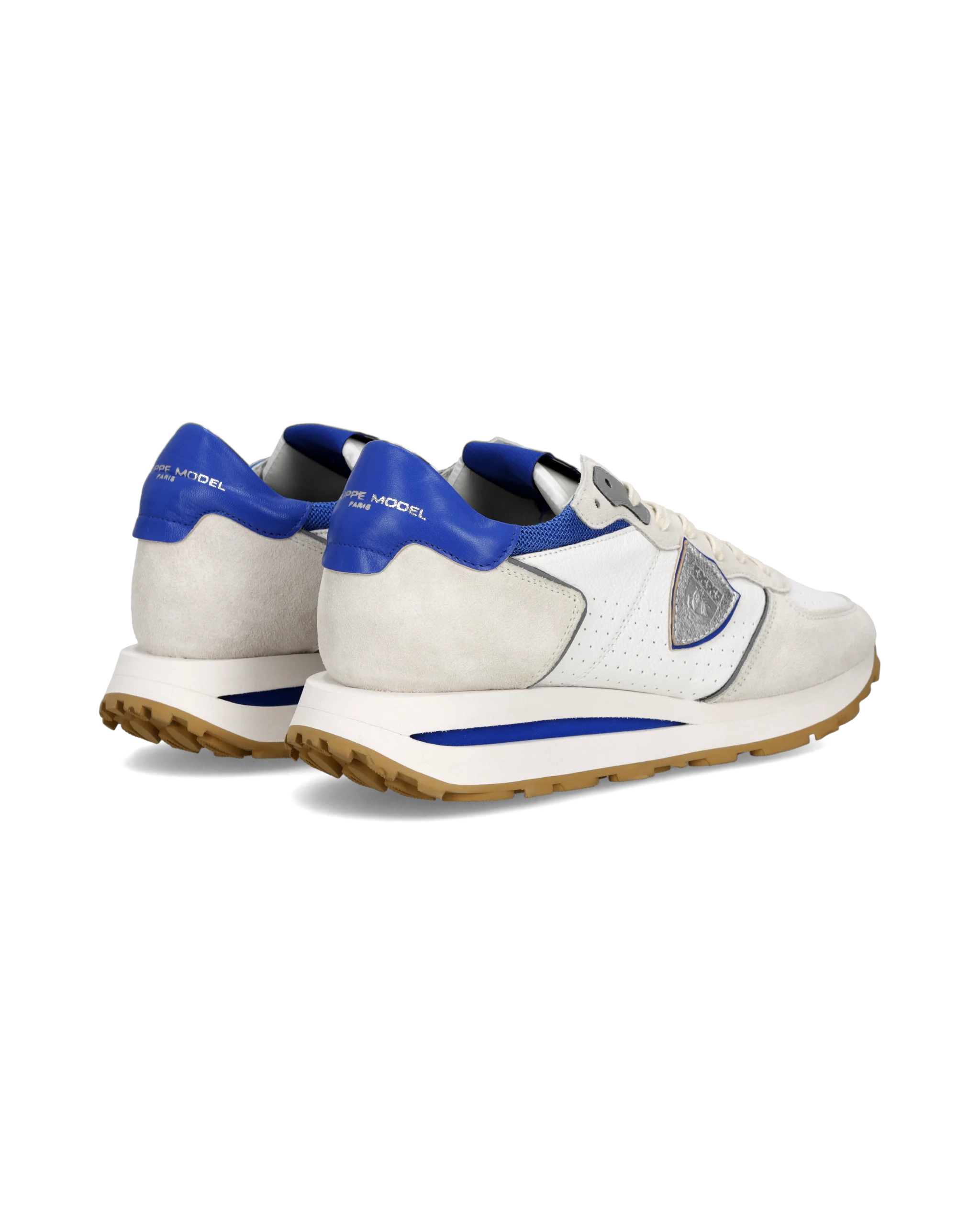 Sneakers Tropez Haute Running Men, White Blue - Image 3