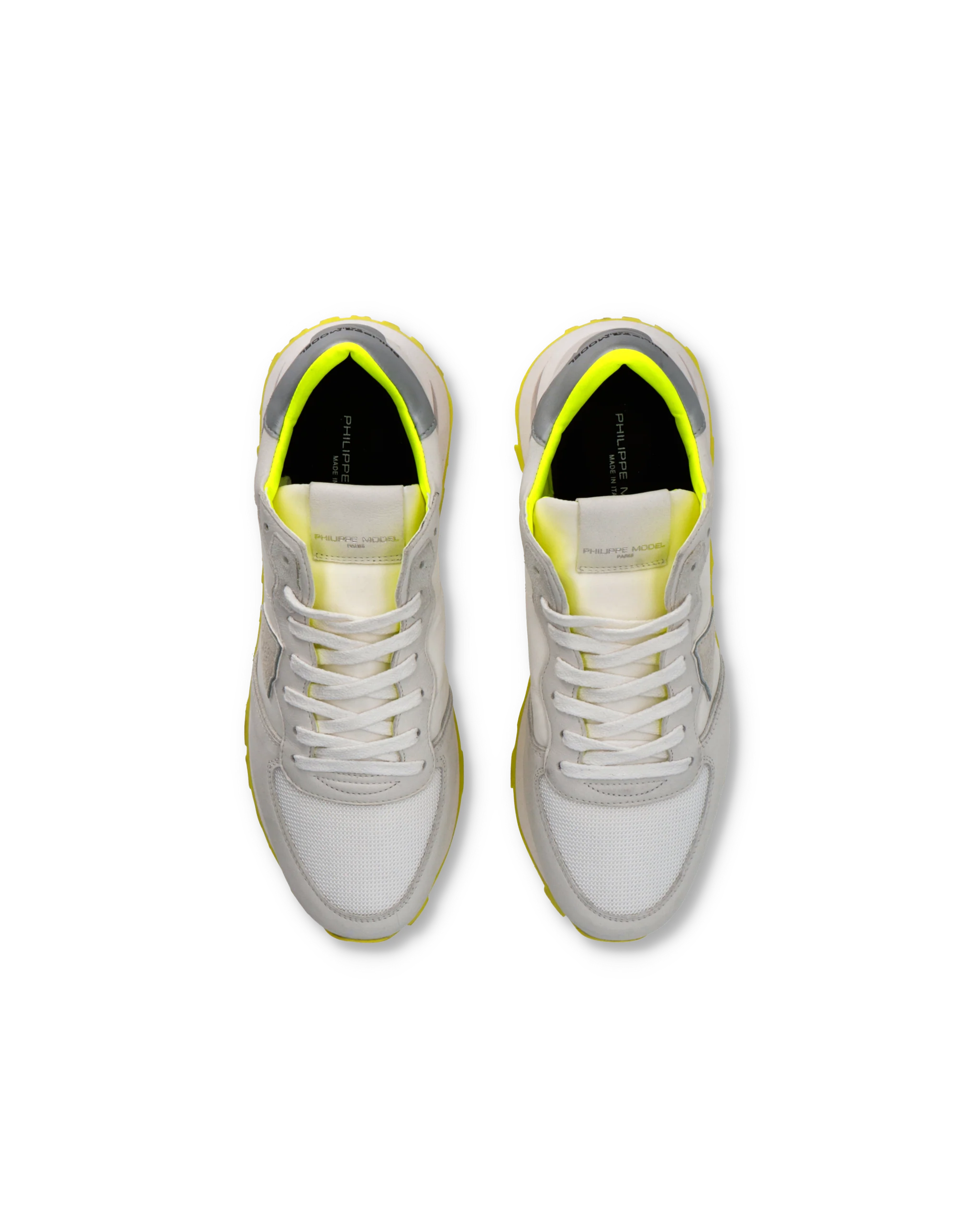 Sneakers Tropez Haute Running Men, White Yellow - Image 4