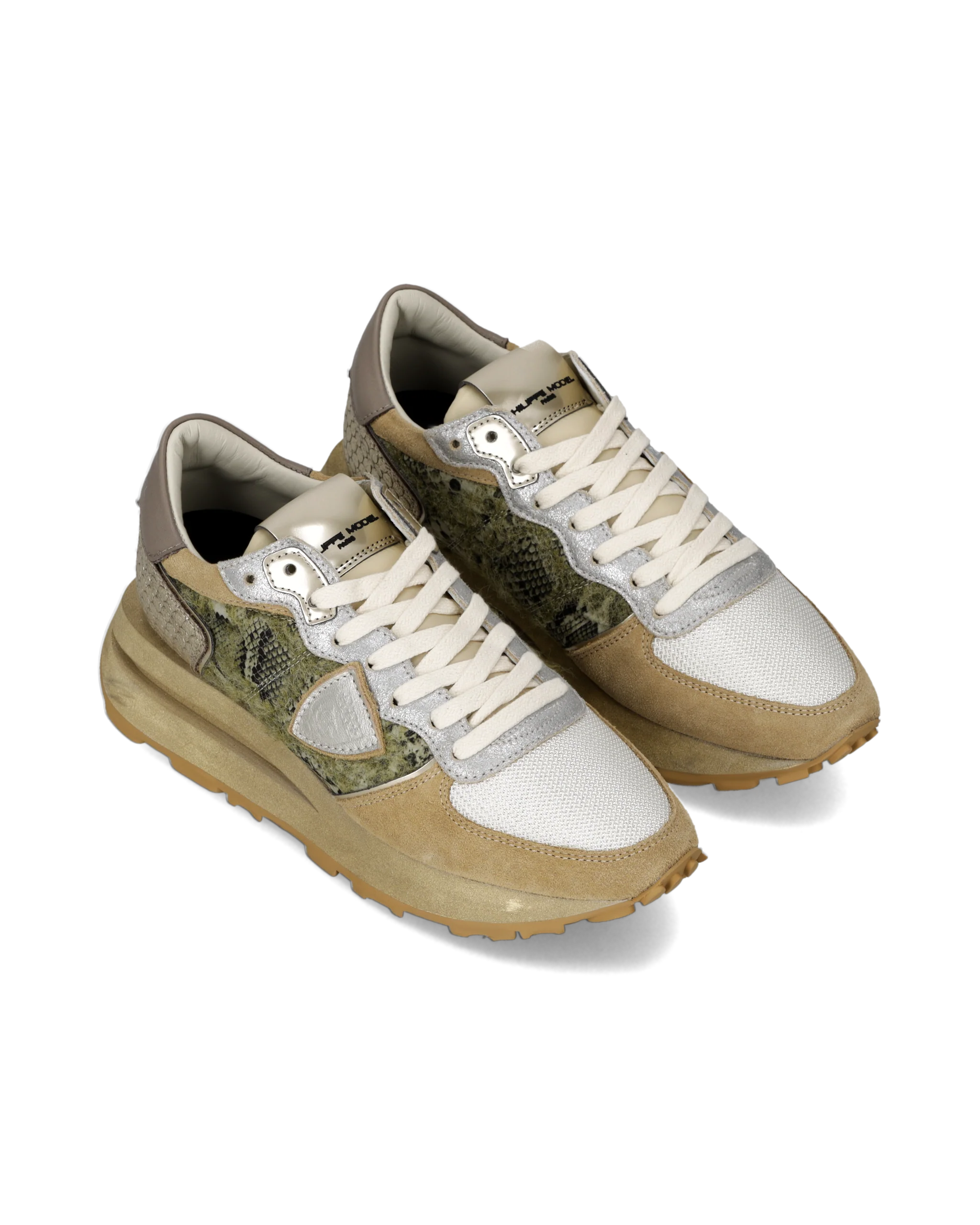 Sneakers Tropez Haute Running Women, Green Beige - Image 2